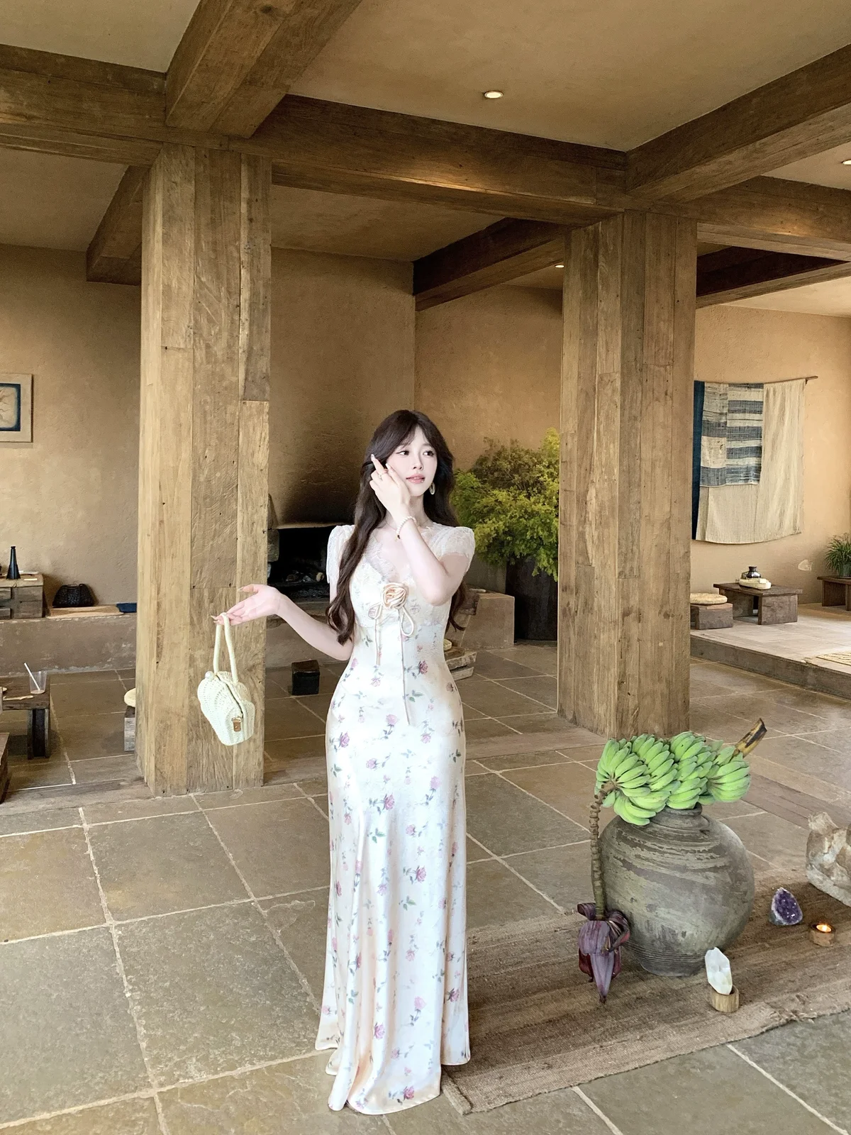 ピンクローズ レースドレス 商品写真 4
