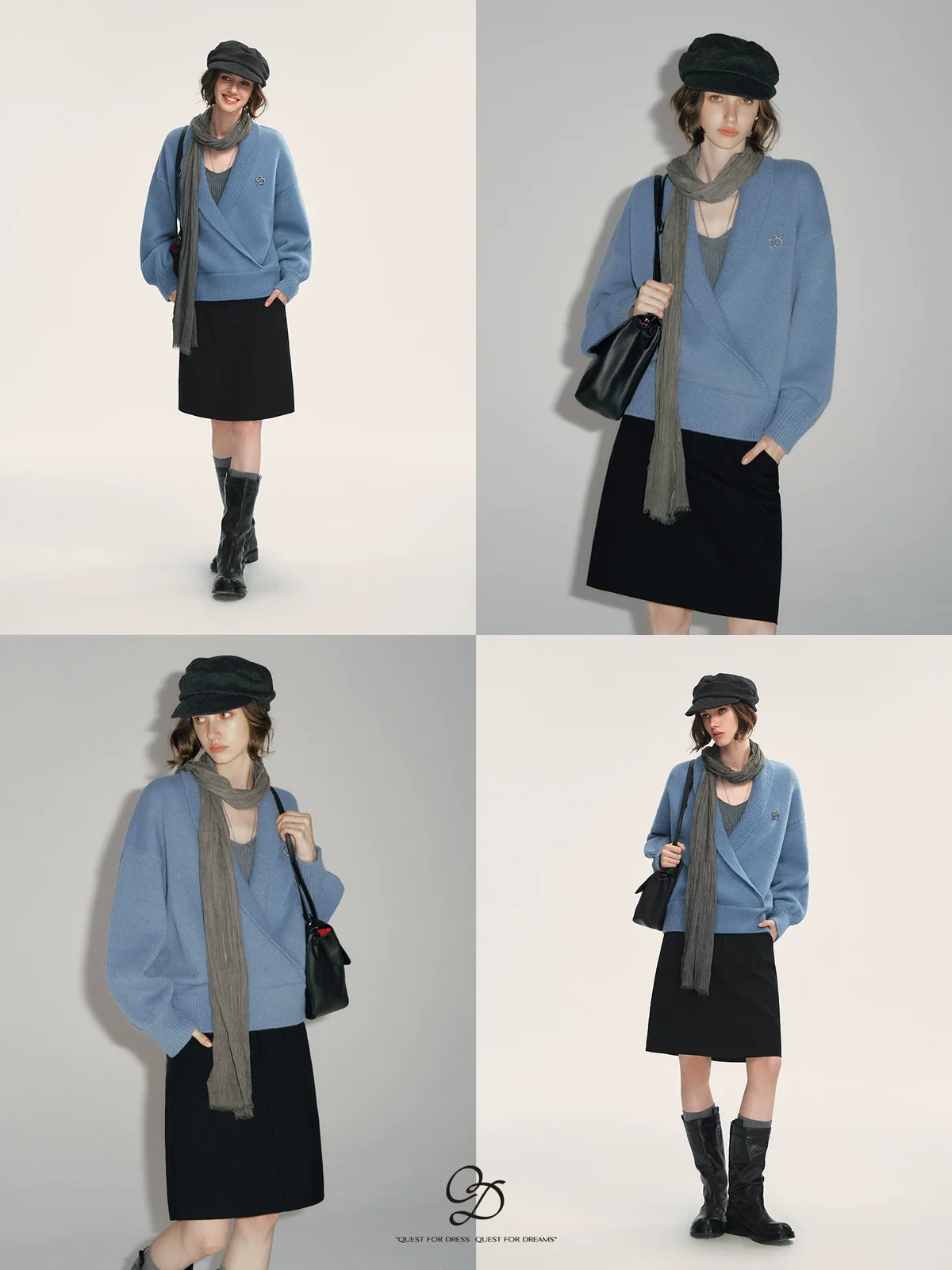 リラックスVネック ニット 商品写真 2