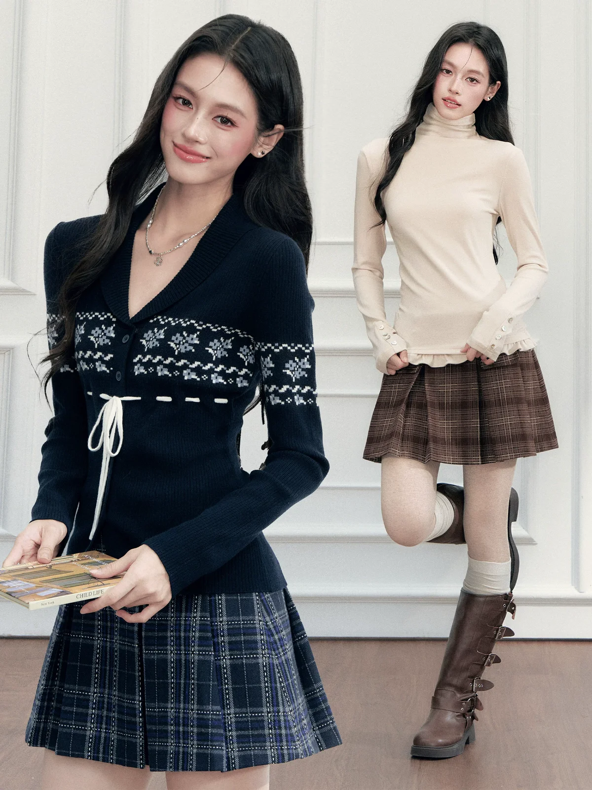 クラシックチェック プリーツスカート 商品写真 1