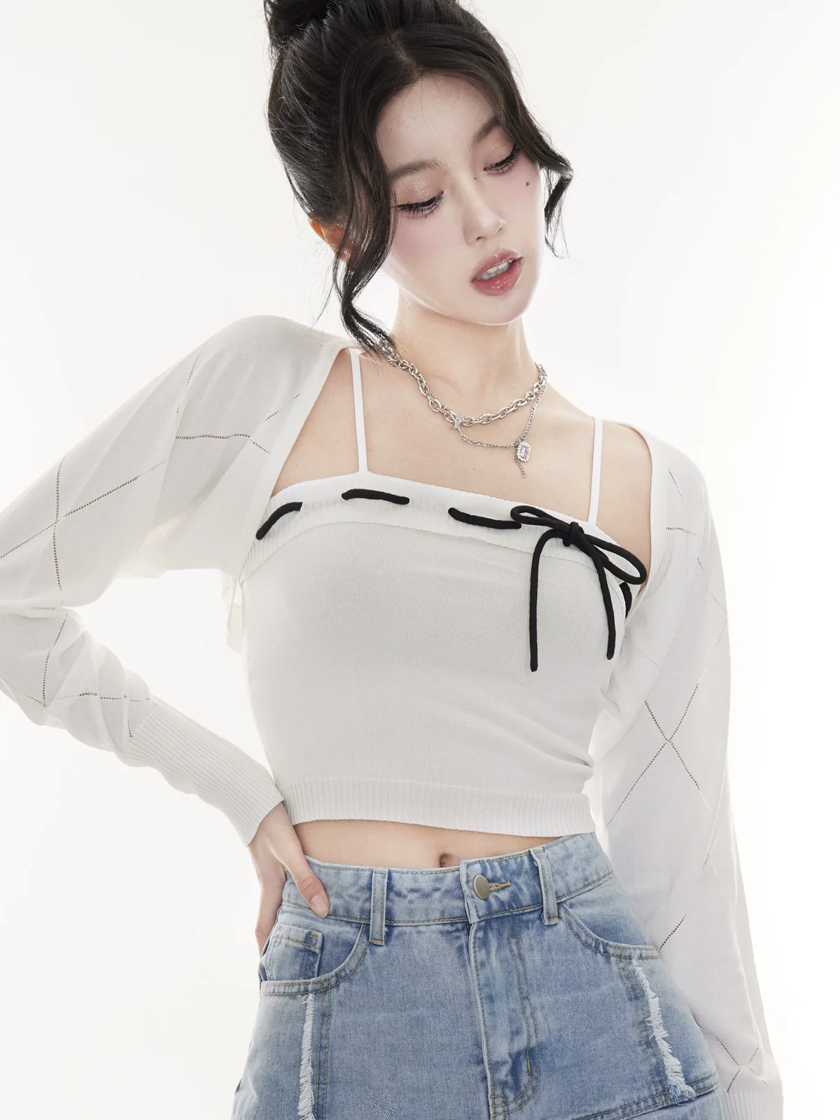 パープルビジュー ネックレス 商品写真 1