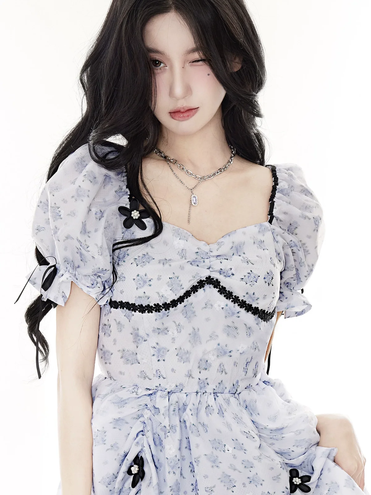 パープルビジュー ネックレス 商品写真 3