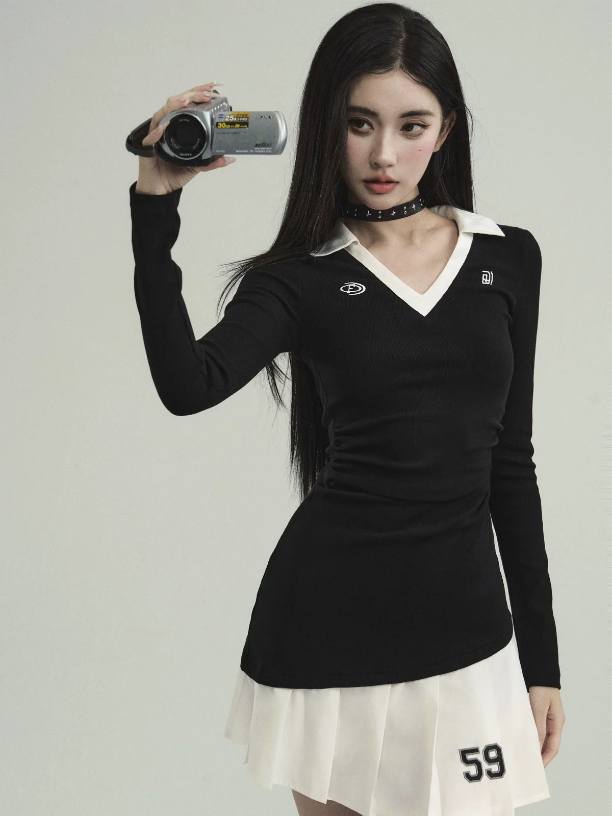 テニスガール ニットワンピース 商品写真 2