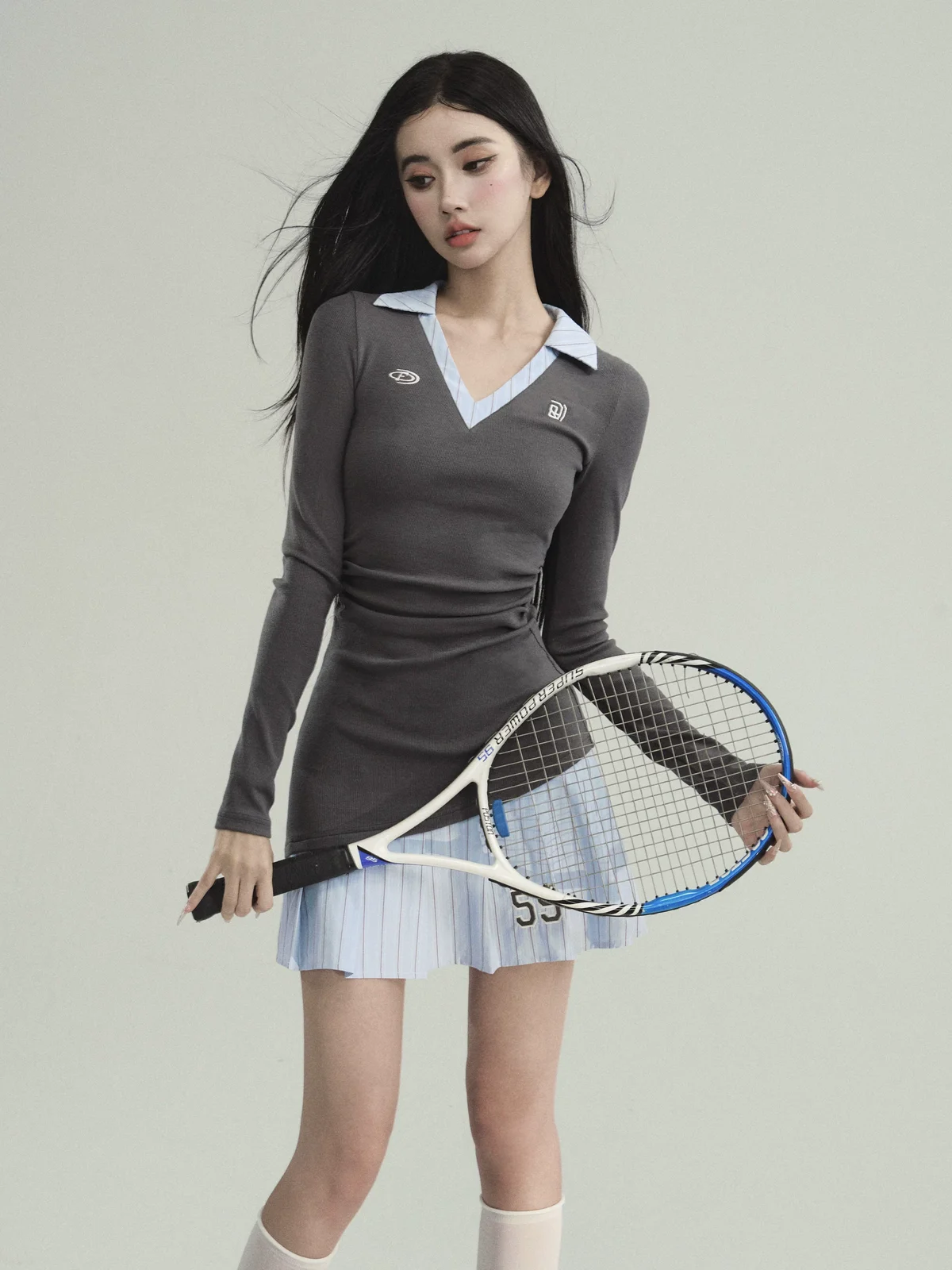 テニスガール ニットワンピース 商品写真 4