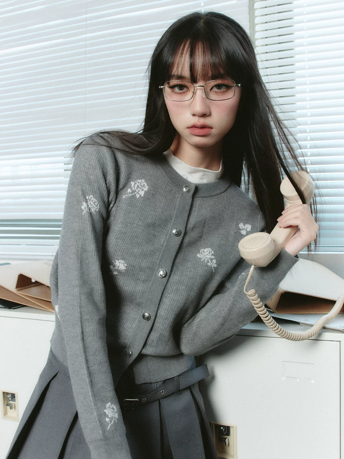 イブニングローズ カーディガン 商品写真 1