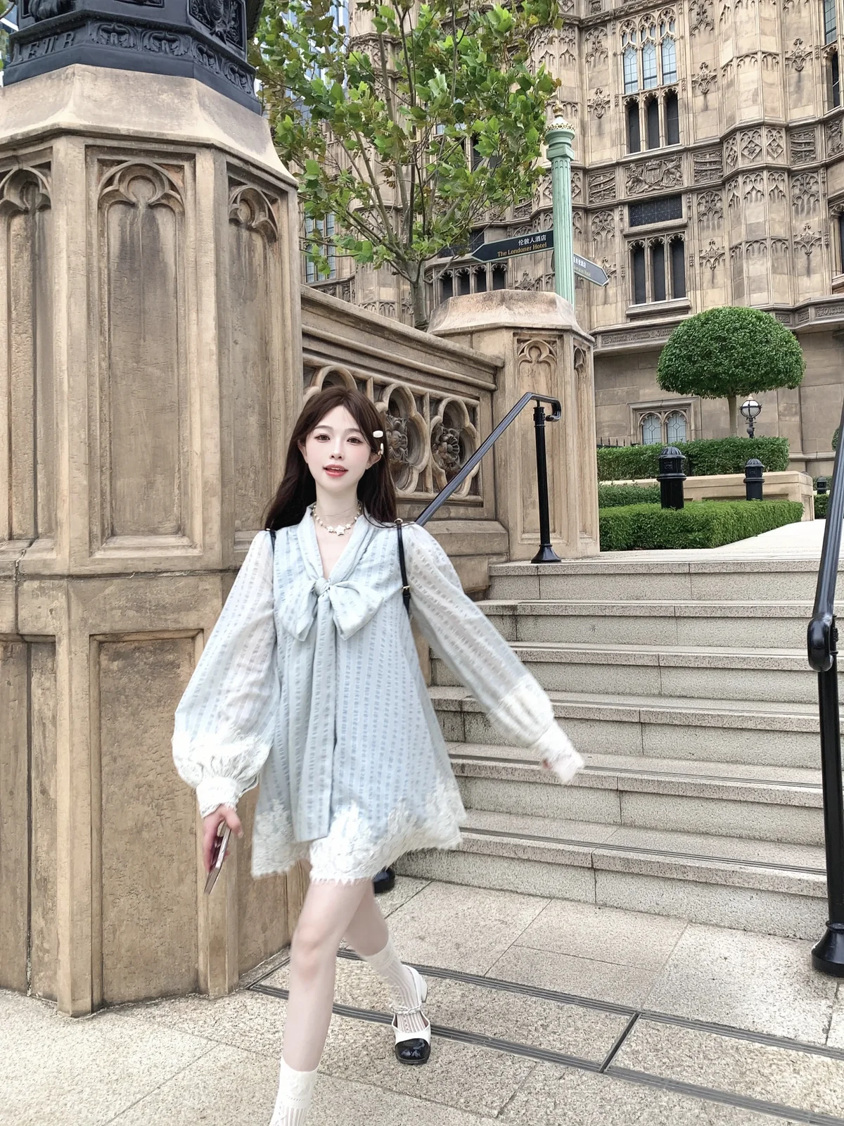 ブルーレター リボンワンピース 商品写真 1