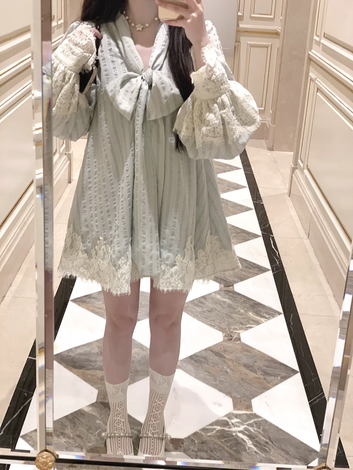 ブルーレター リボンワンピース 商品写真 3