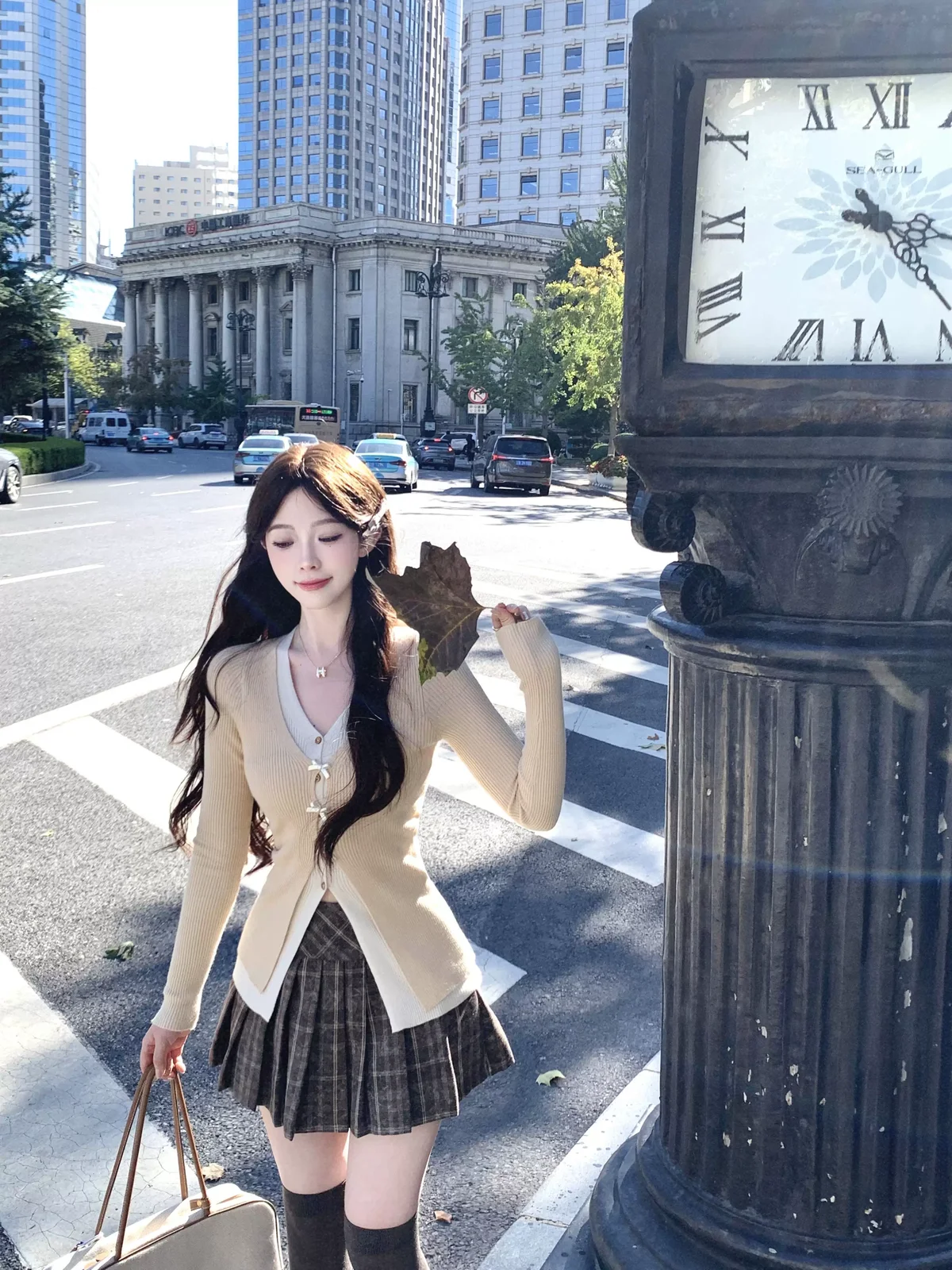 ベラチェック プリーツスカート 商品写真 3