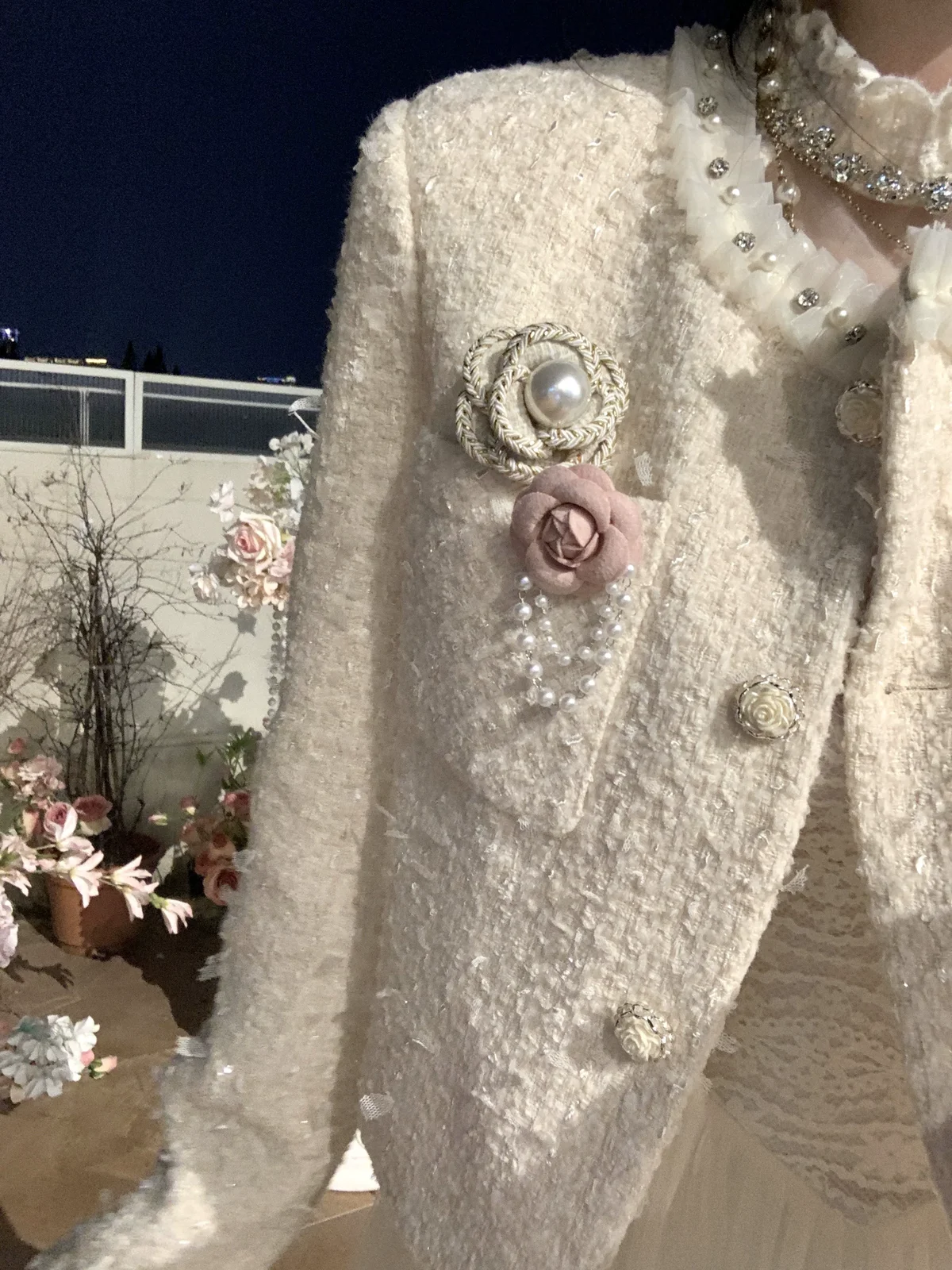 カメリアブーケ ブローチ 商品写真 2