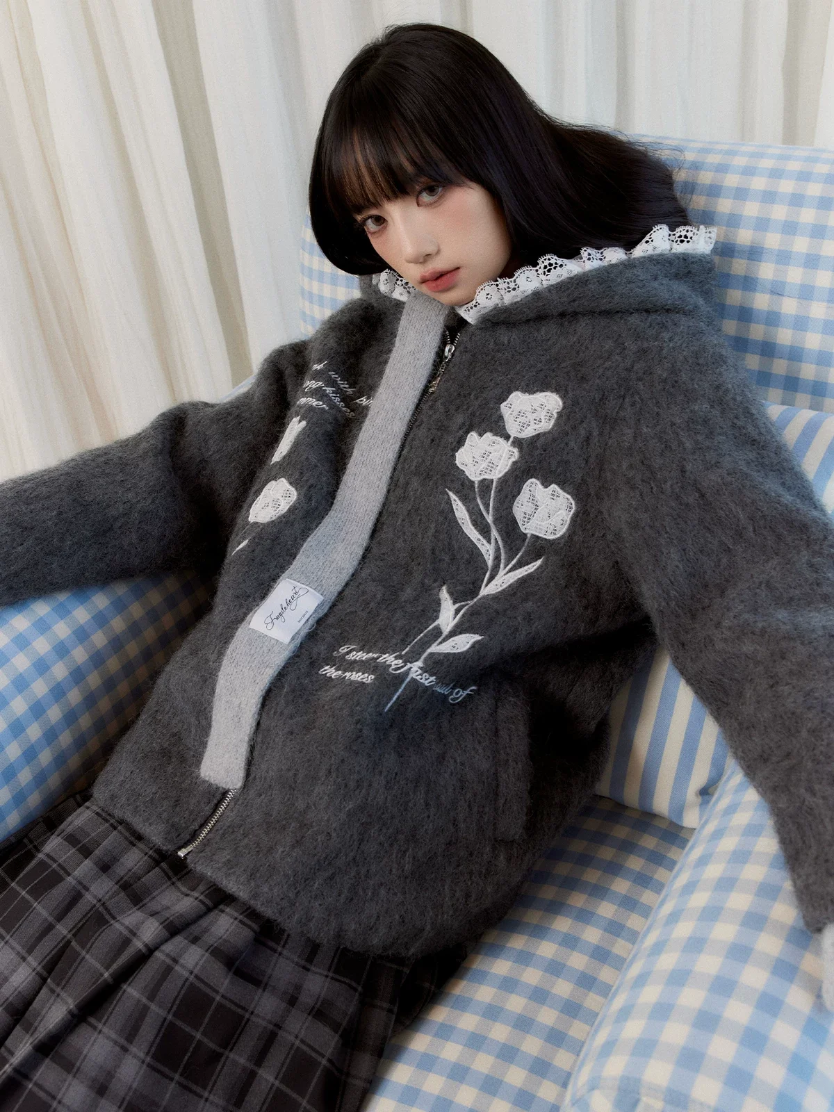 スプリングレース 刺繍コート 商品写真 1