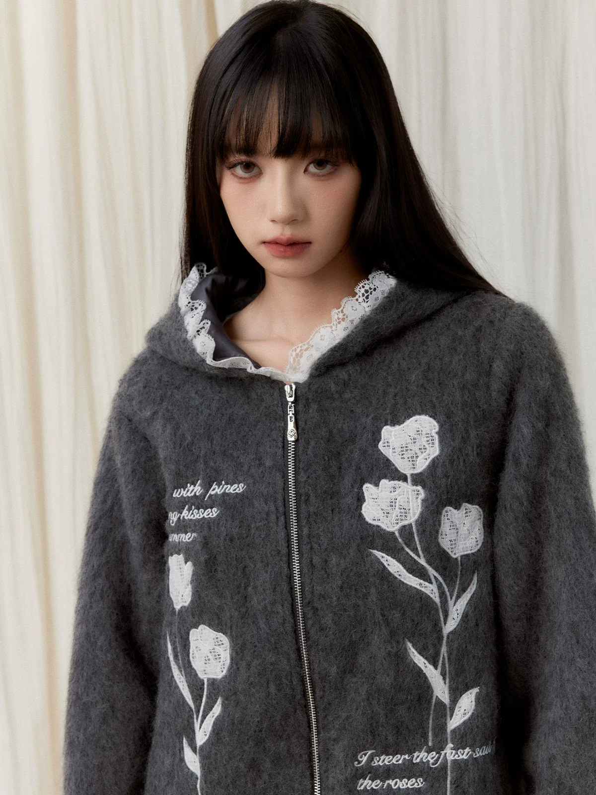 スプリングレース 刺繍コート 商品写真 4