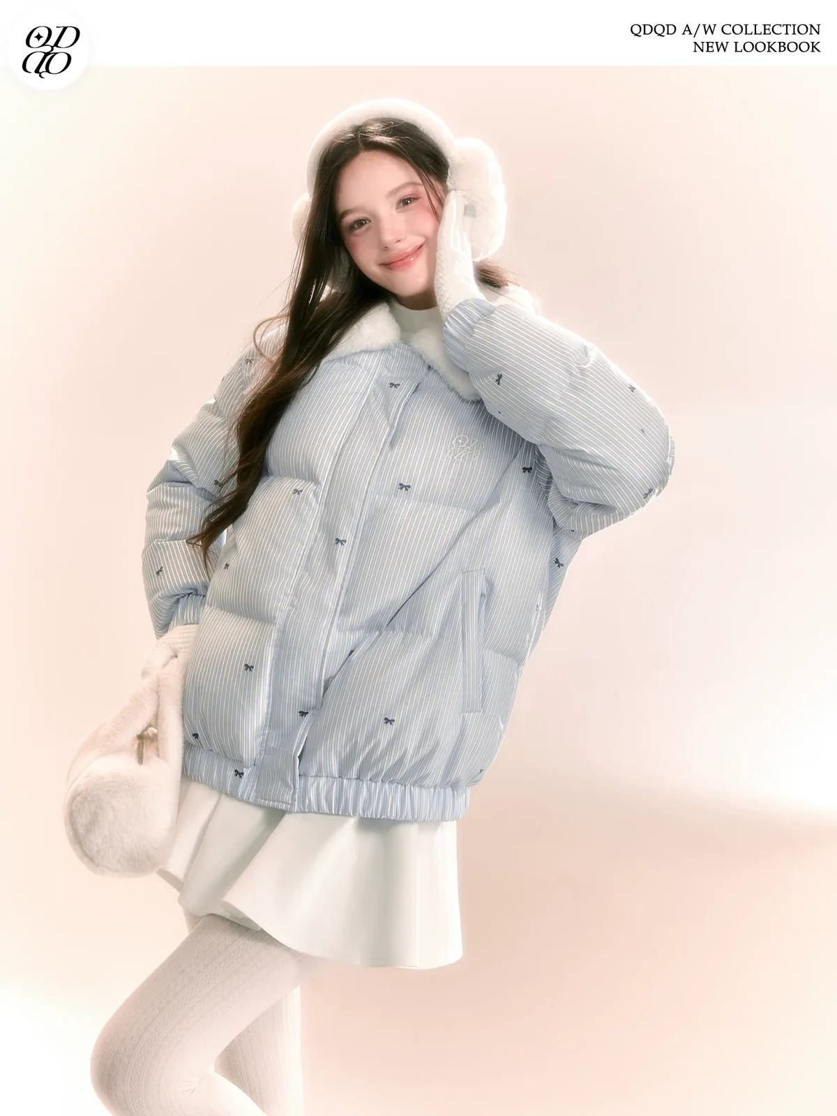 ピンストライプ パファー 商品写真 1