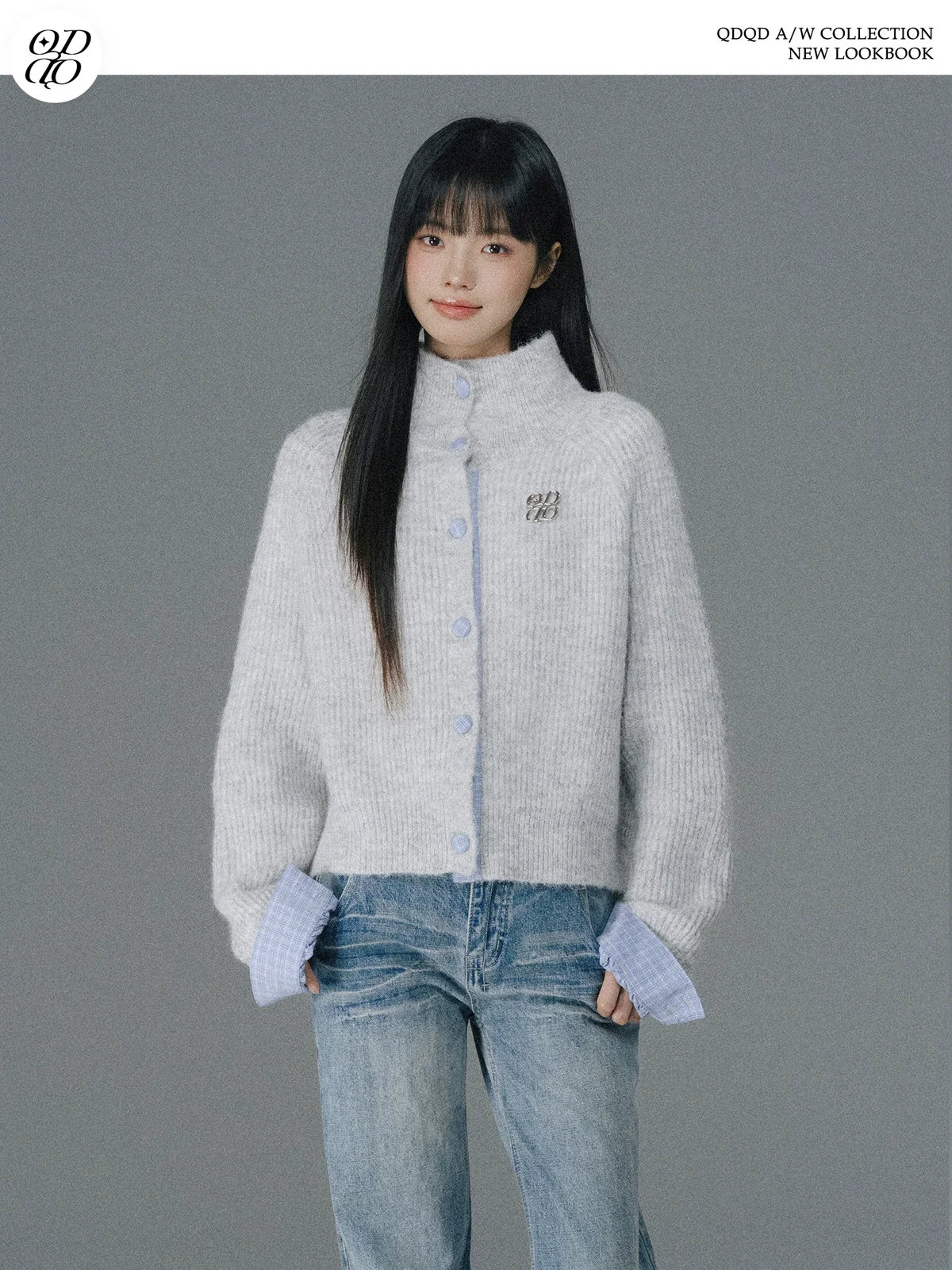 フラワーニット カーディガン 商品写真 1