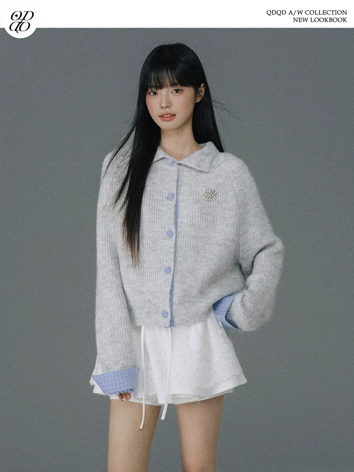 フラワーニット カーディガン 商品写真 2