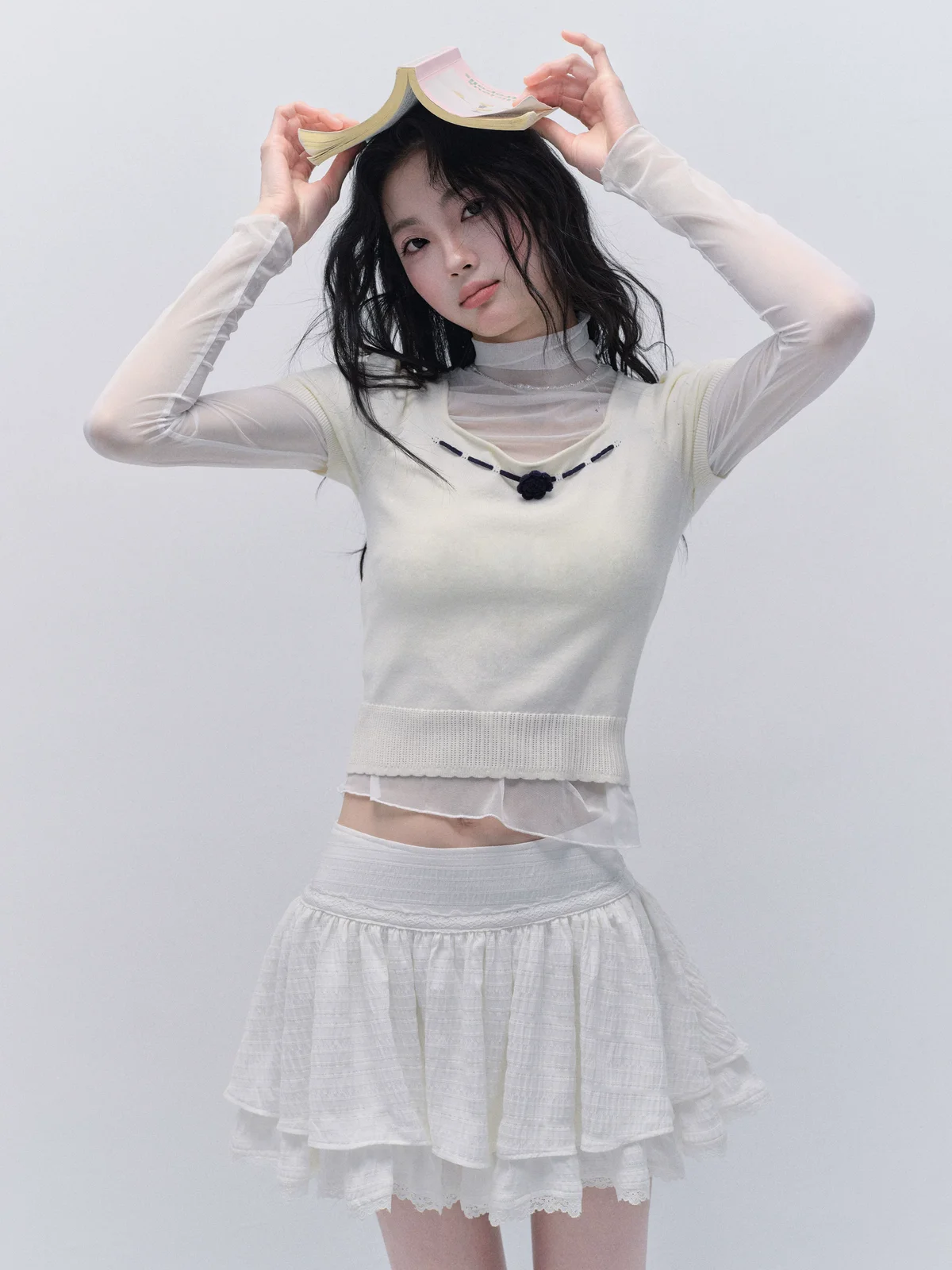 ハニーフラワー ニットトップス 商品写真 1