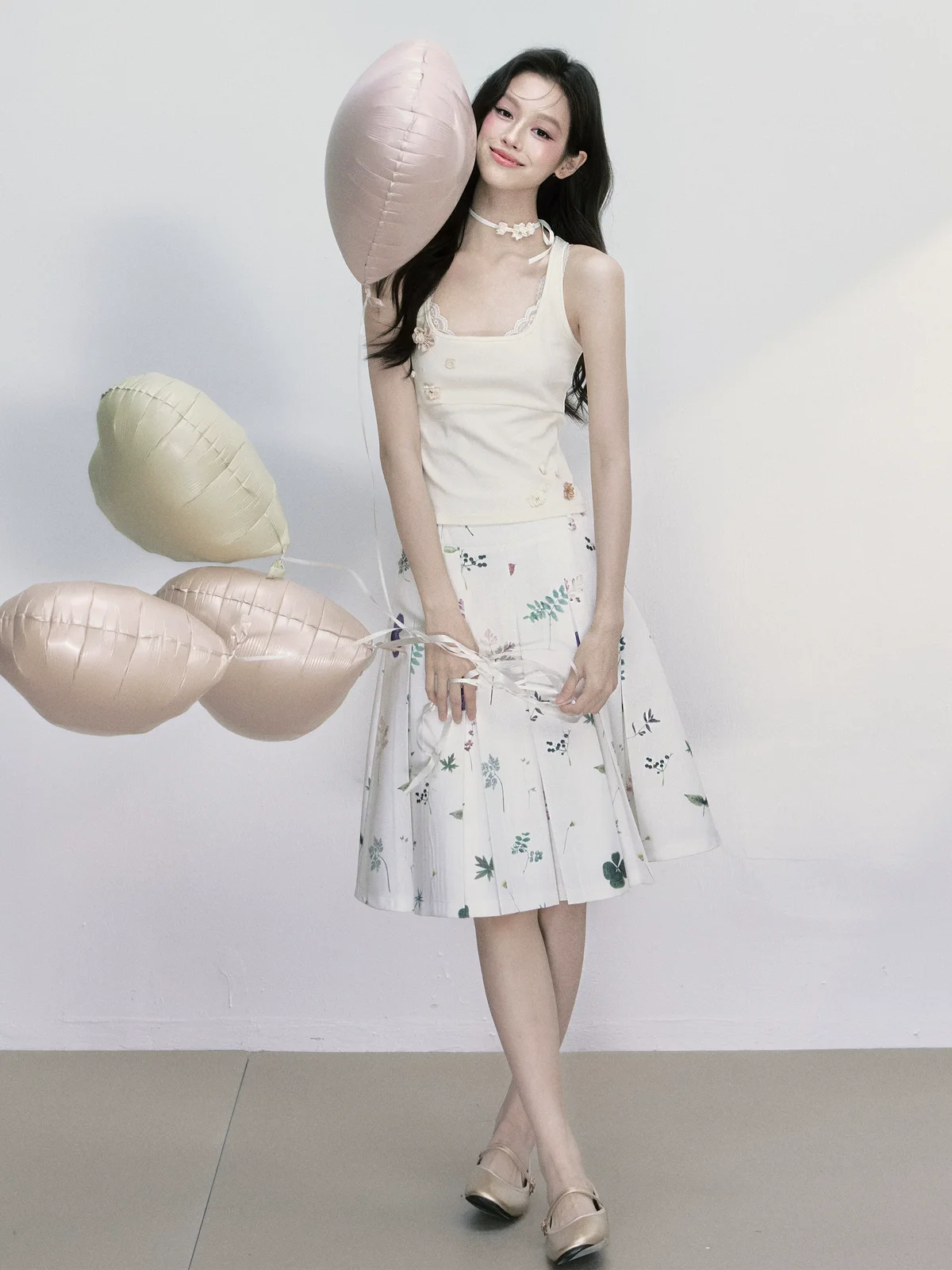 フラワープロローグ プリーツスカート 商品写真 2