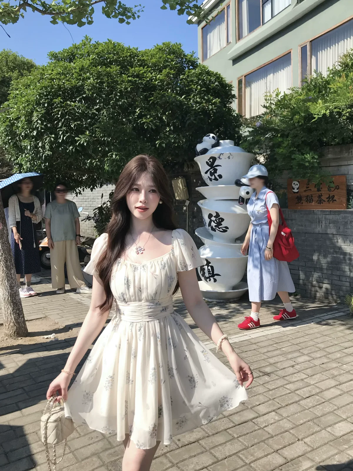 フローラルポーセリン ミニドレス 商品写真 3