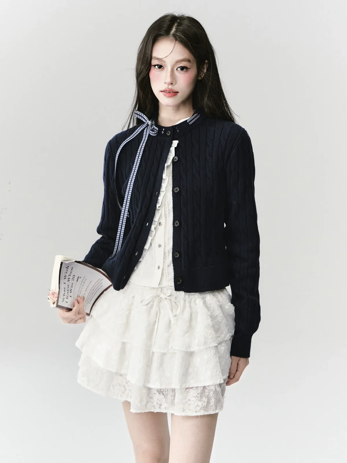 ミストガーデン リボンカーディガン 商品写真 1