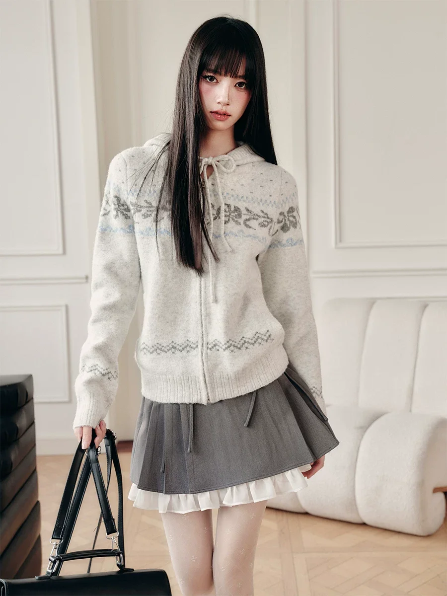 フェアアイル ニットフーディー 商品写真 1