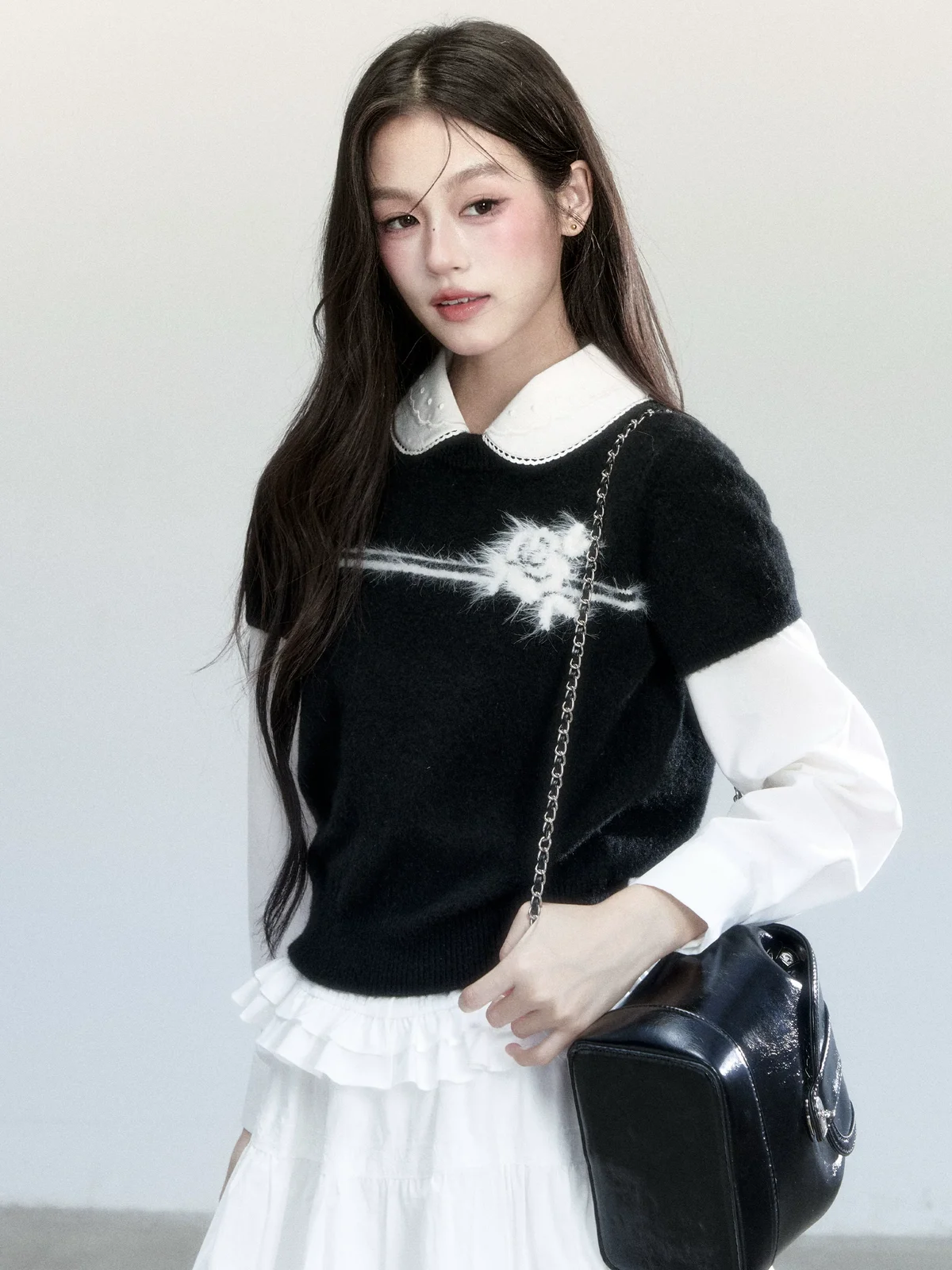 クラシックレース ドールカラーブラウス 商品写真 1