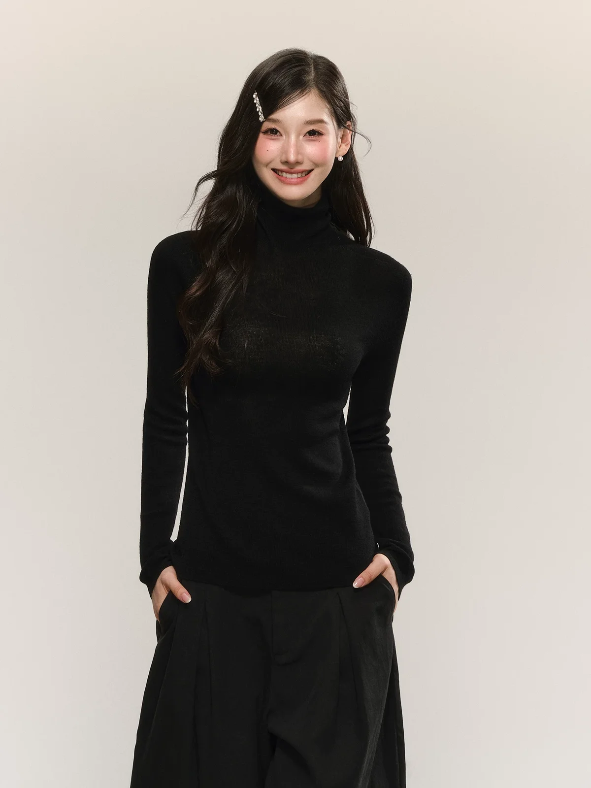 ベーシックタートル ニット 商品写真 2