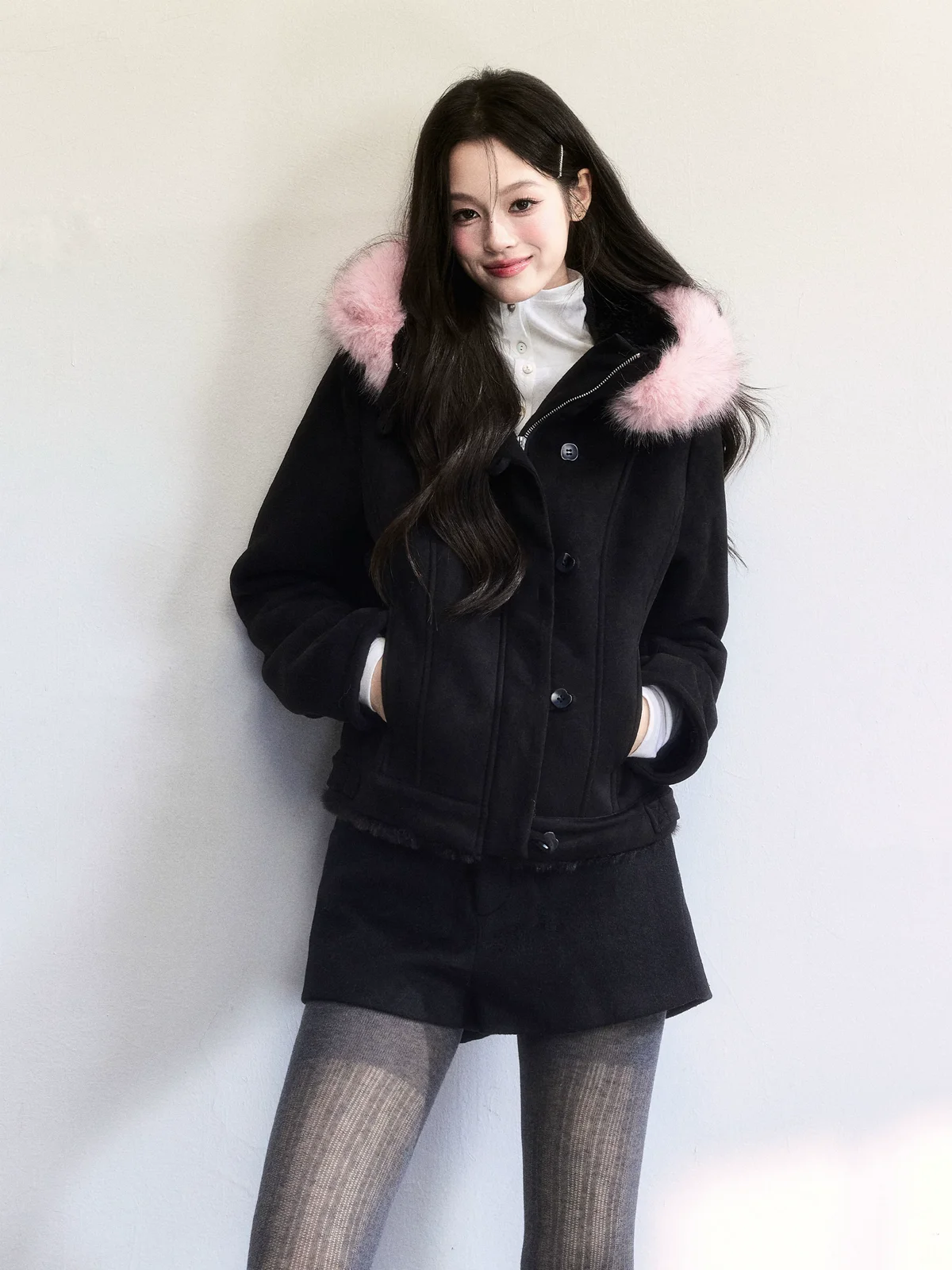 ピンククラウド スエードタッチジャケット 商品写真 3