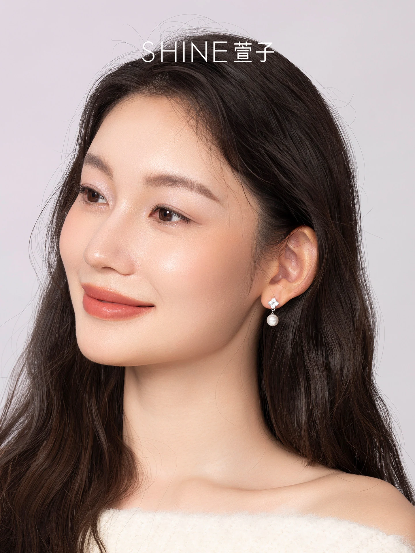 クローバーパール ドロップピアス 商品写真 2