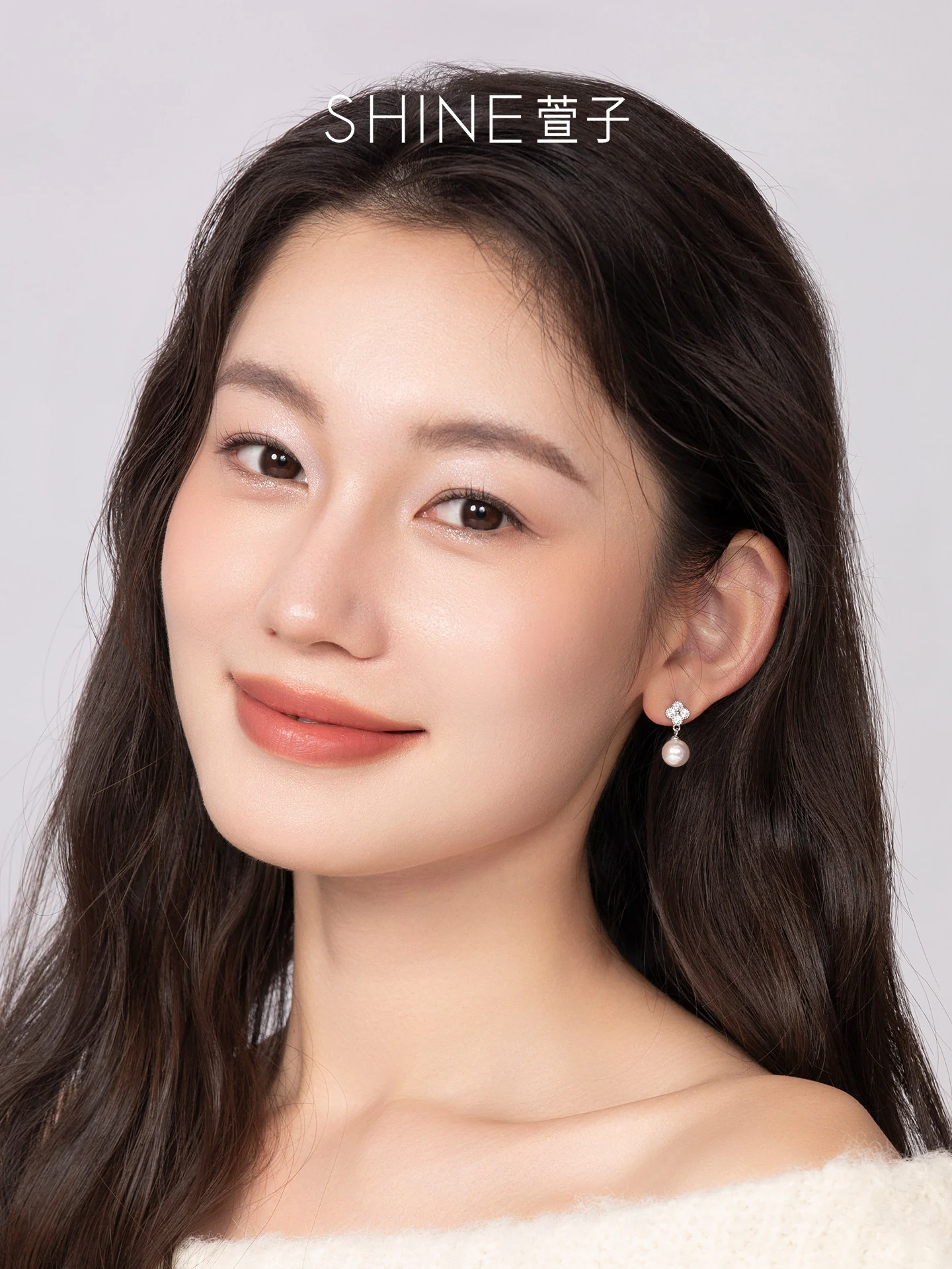 クローバーパール ドロップピアス 商品写真 3