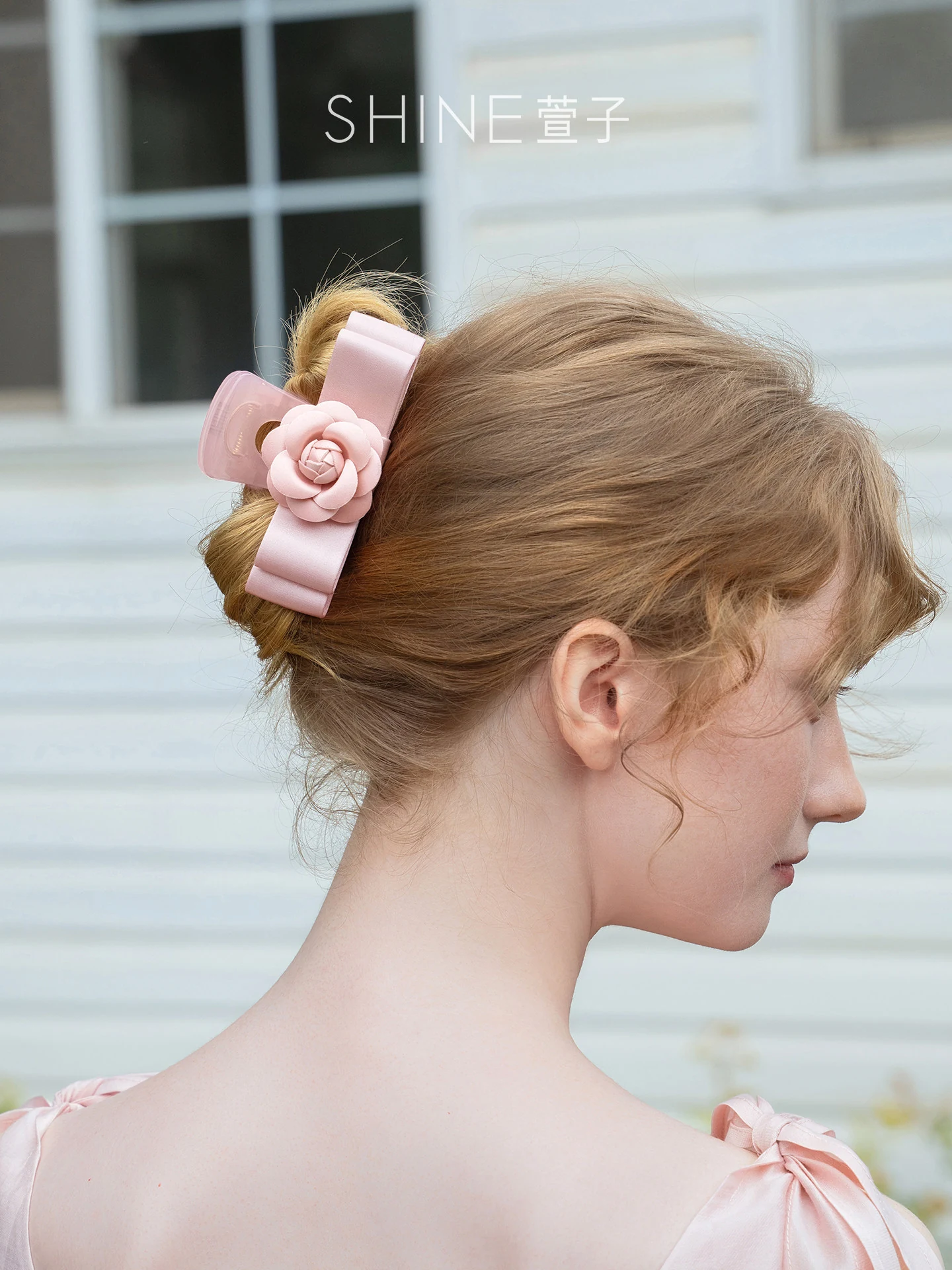 カメリアリボン ヘアクリップ 商品写真 3