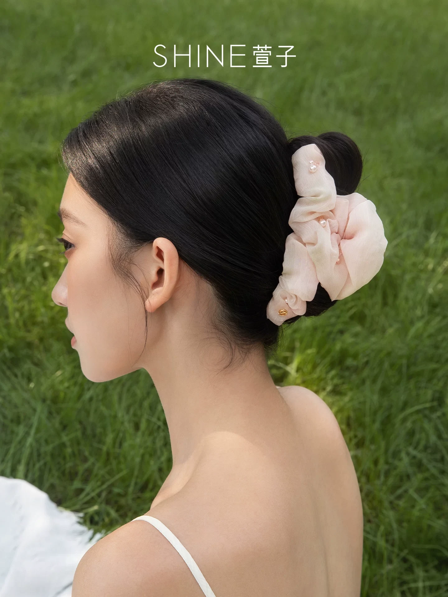 ロゼシフォン ヘアクリップ 商品写真 1