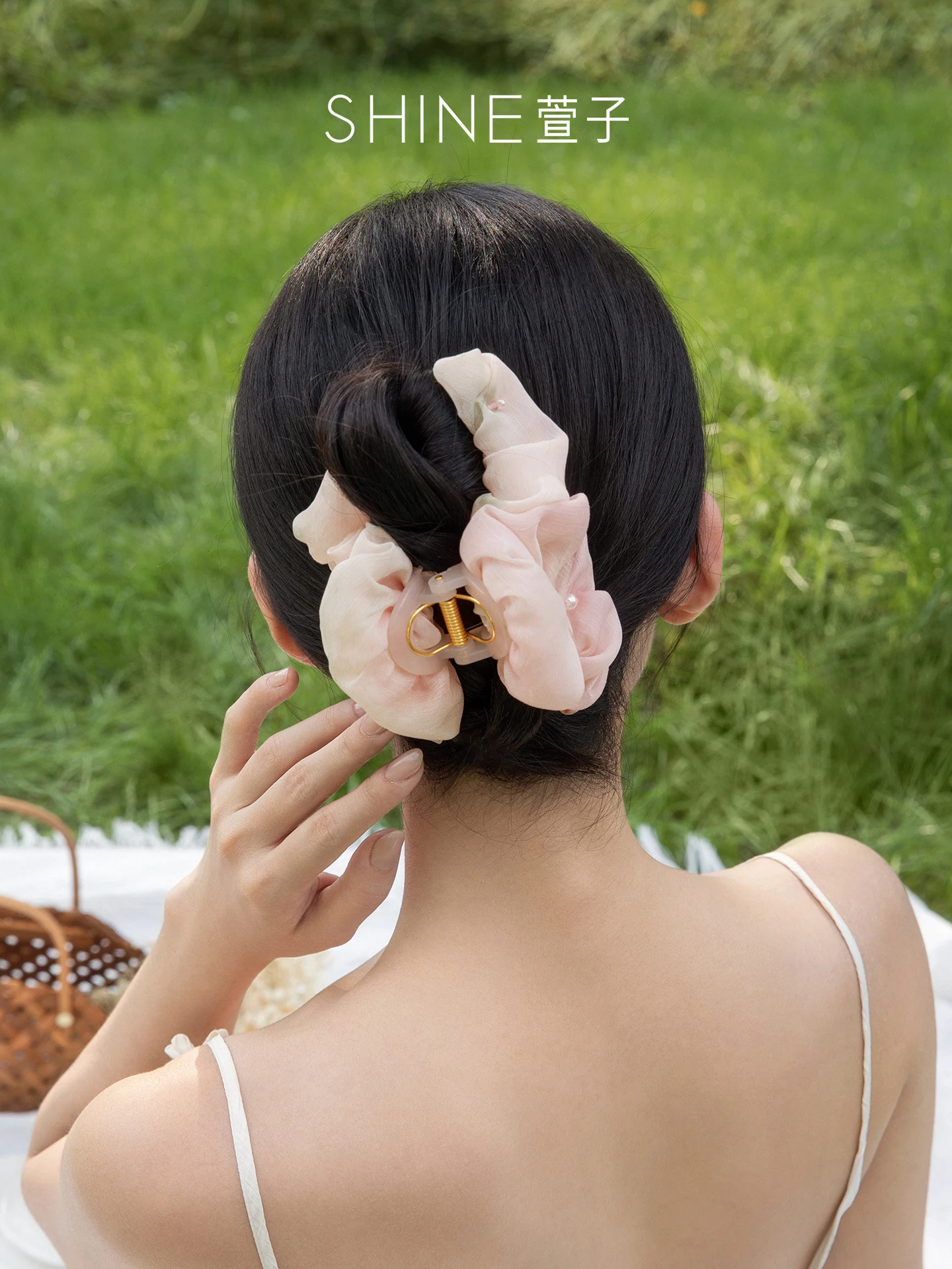 ロゼシフォン ヘアクリップ 商品写真 2