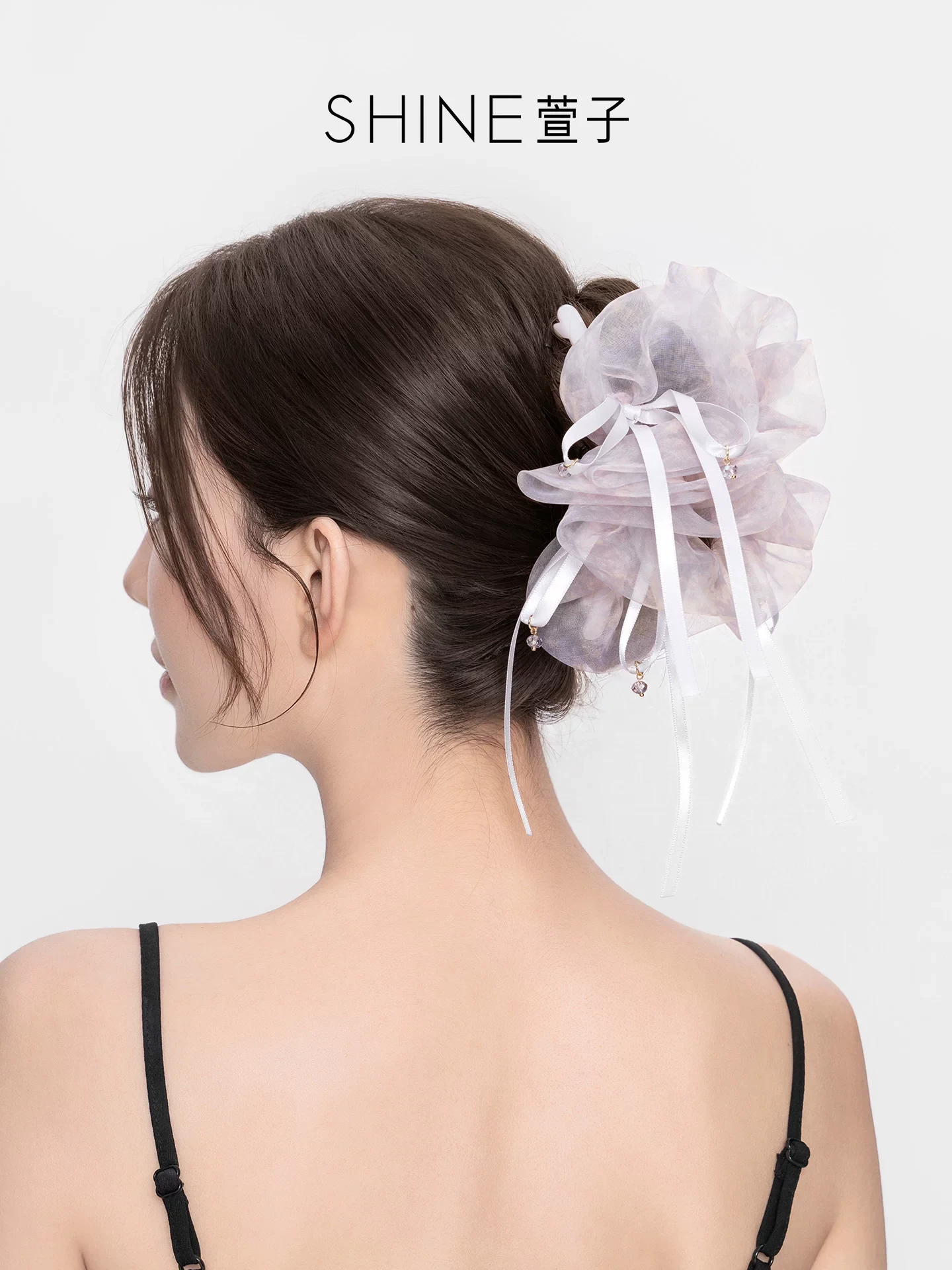 チュールブーケ ヘアクリップ 商品写真 1