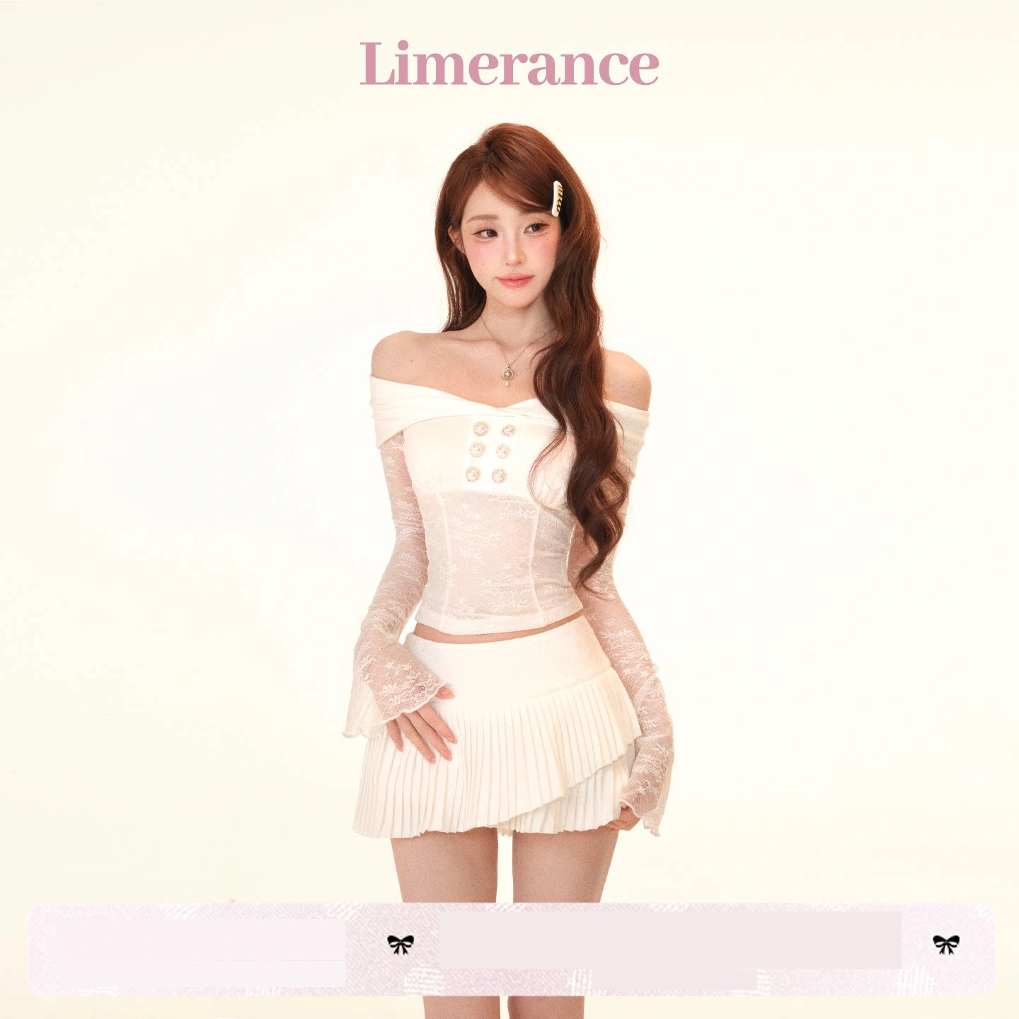 Limerance レース オフショルダー セットアップ