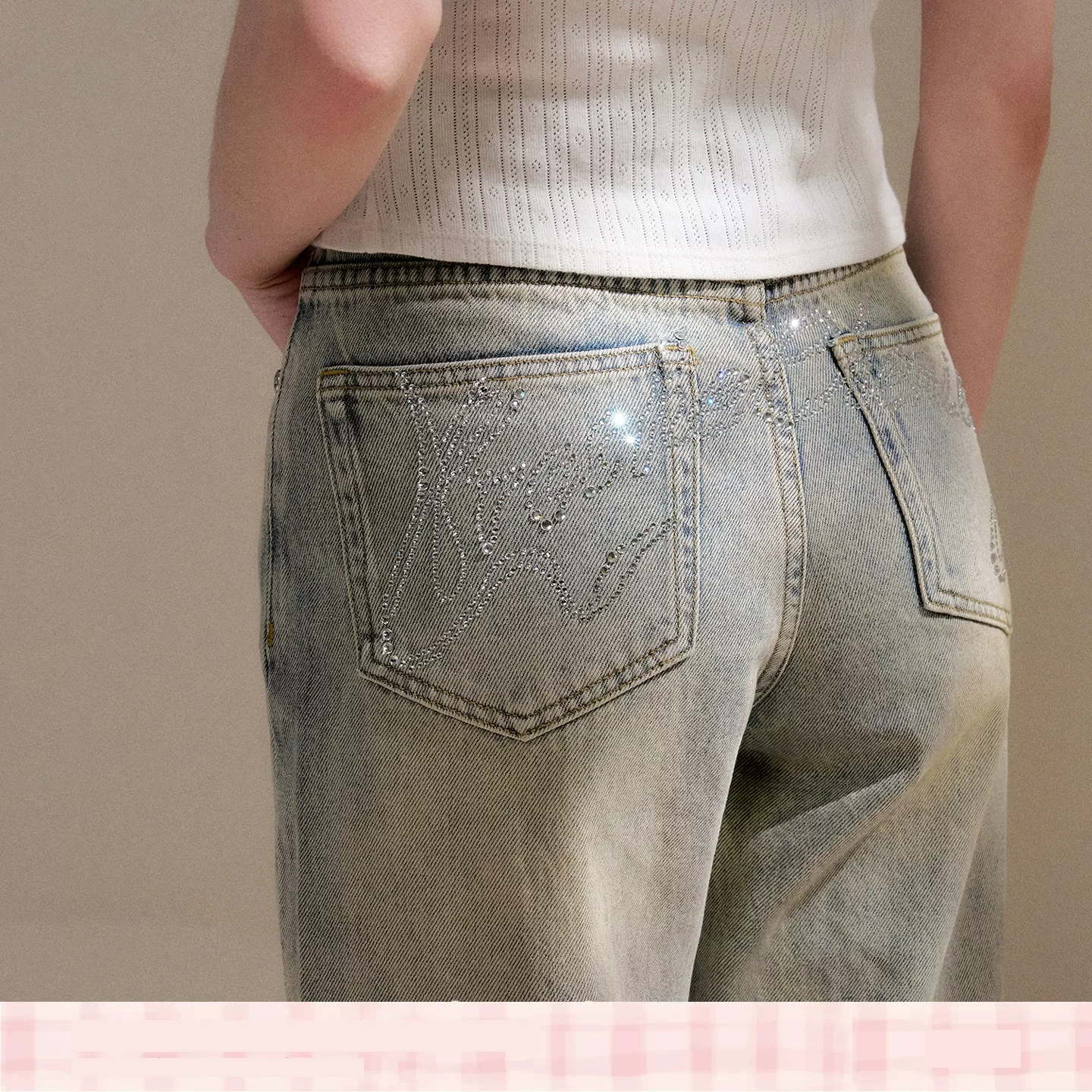 KROCHE デニム ストレート デニムパンツ KN2026