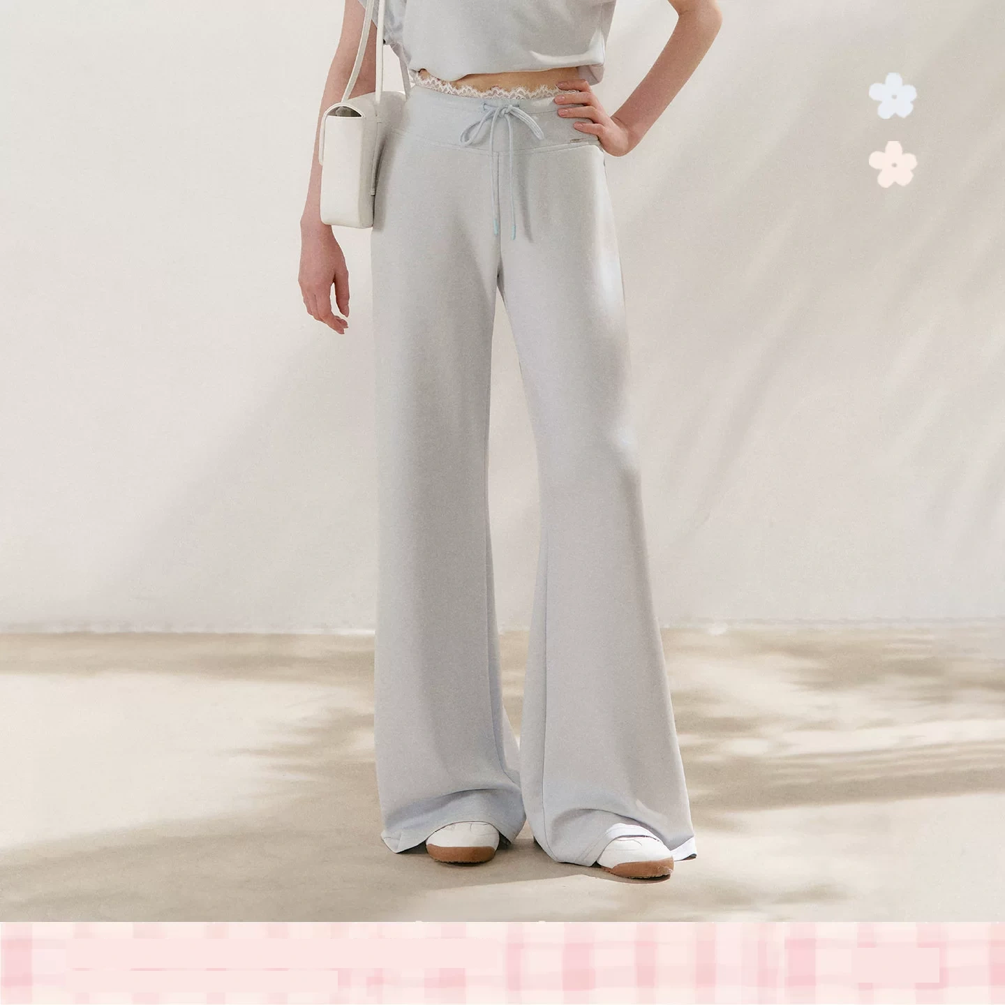 KROCHE レース ストレート パンツ KZY8081