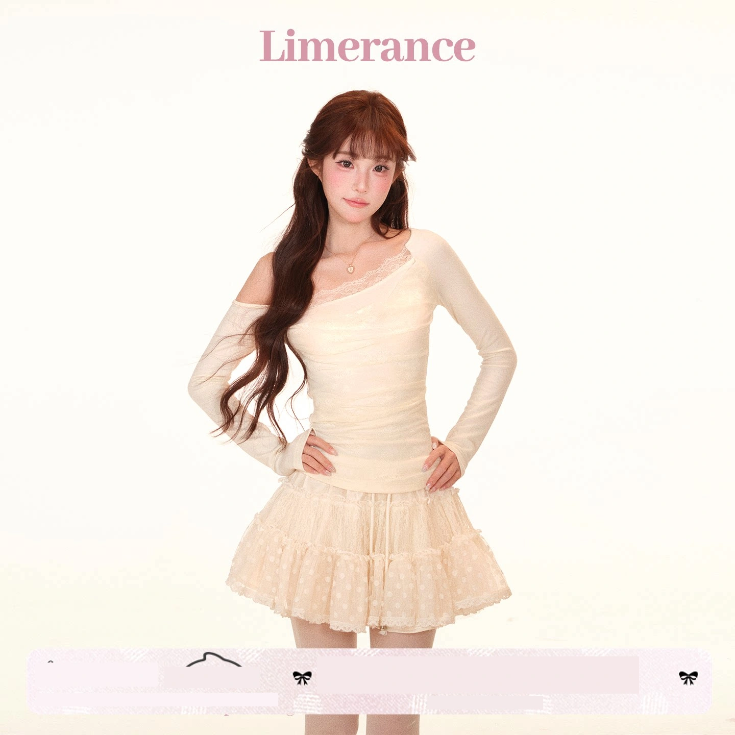 Limerance レース アシンメトリー セットアップ
