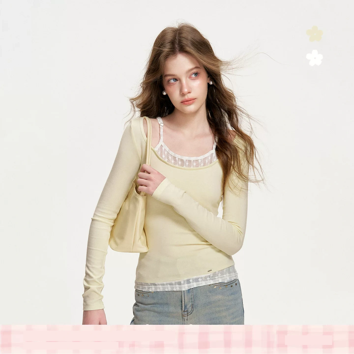 KROCHE レース Tシャツ KE8049