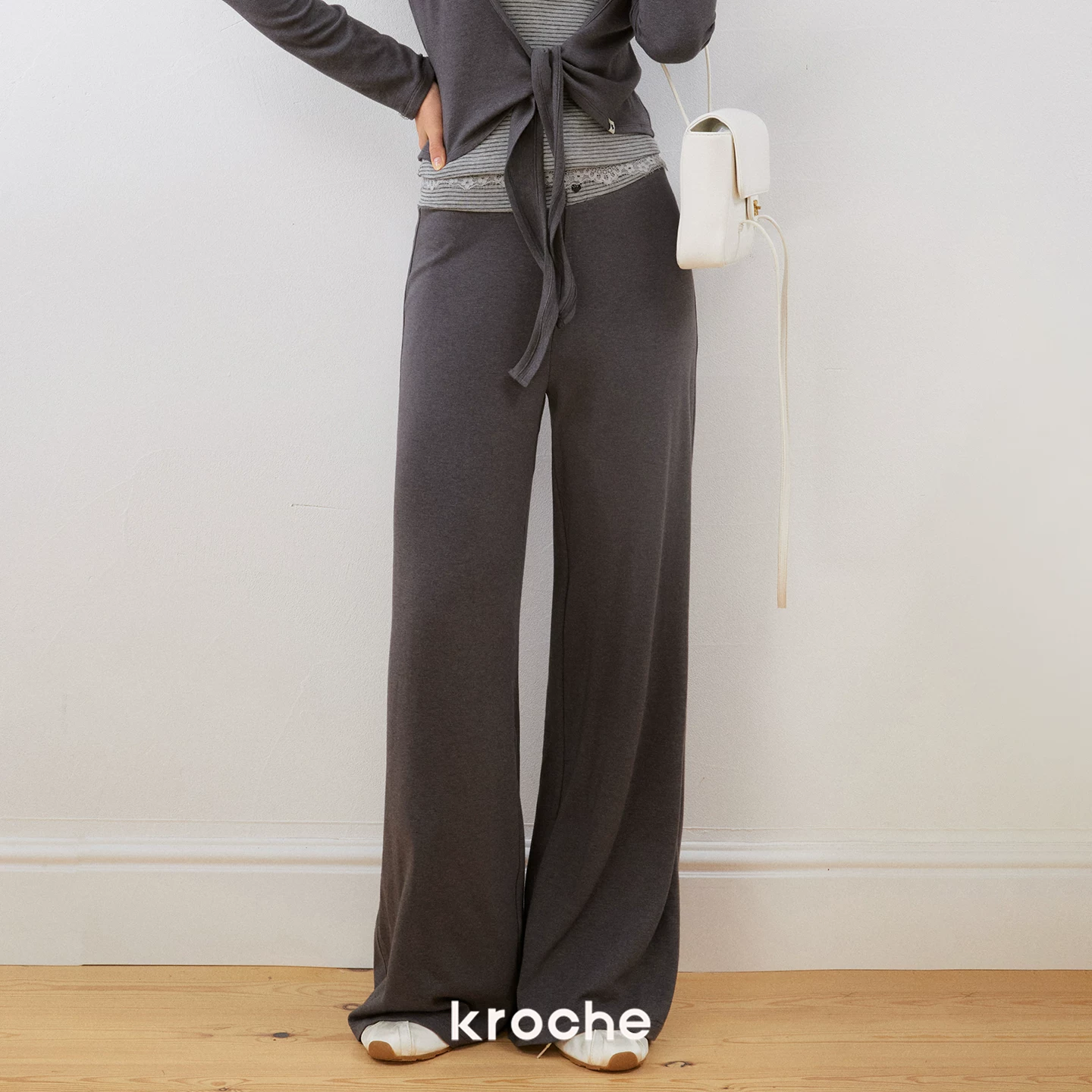 KROCHE レース ストライプ セットアップ