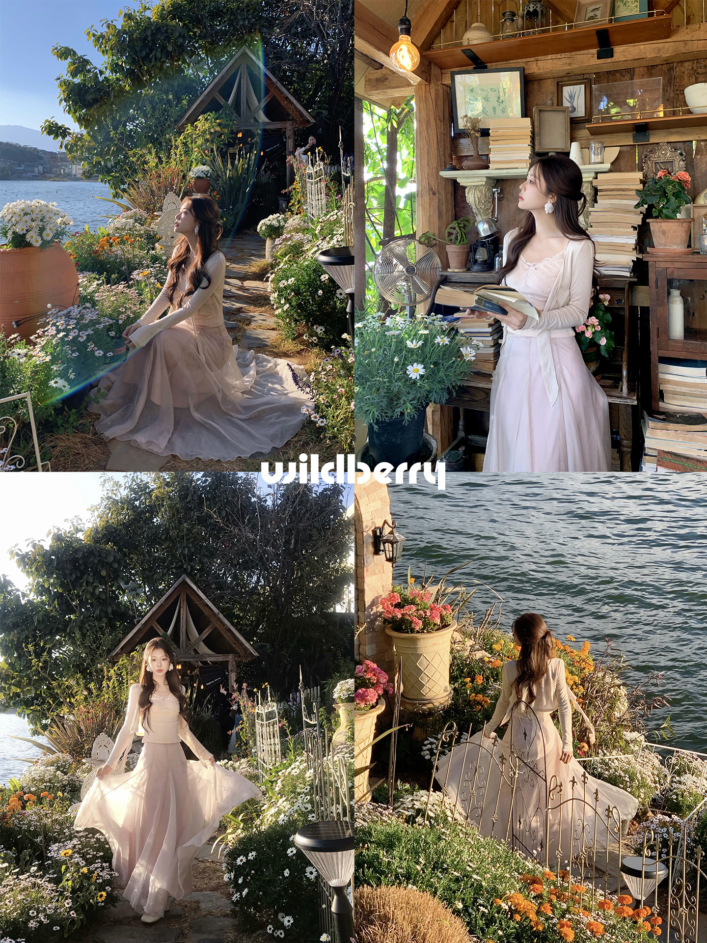 Wildberry ピンク ニットトップス・スカート