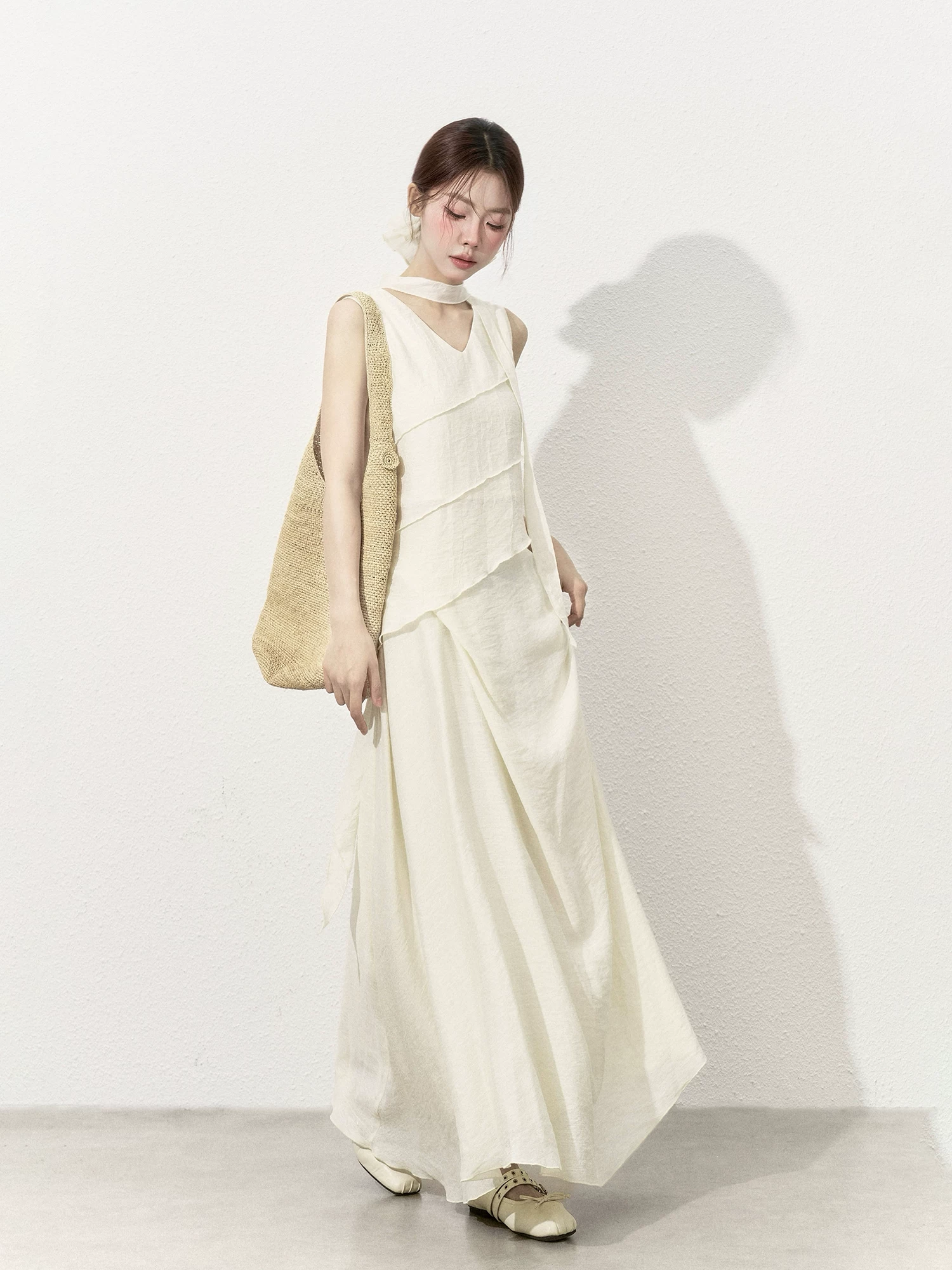 Wildberry アシンメトリートップス・ロングスカート セット