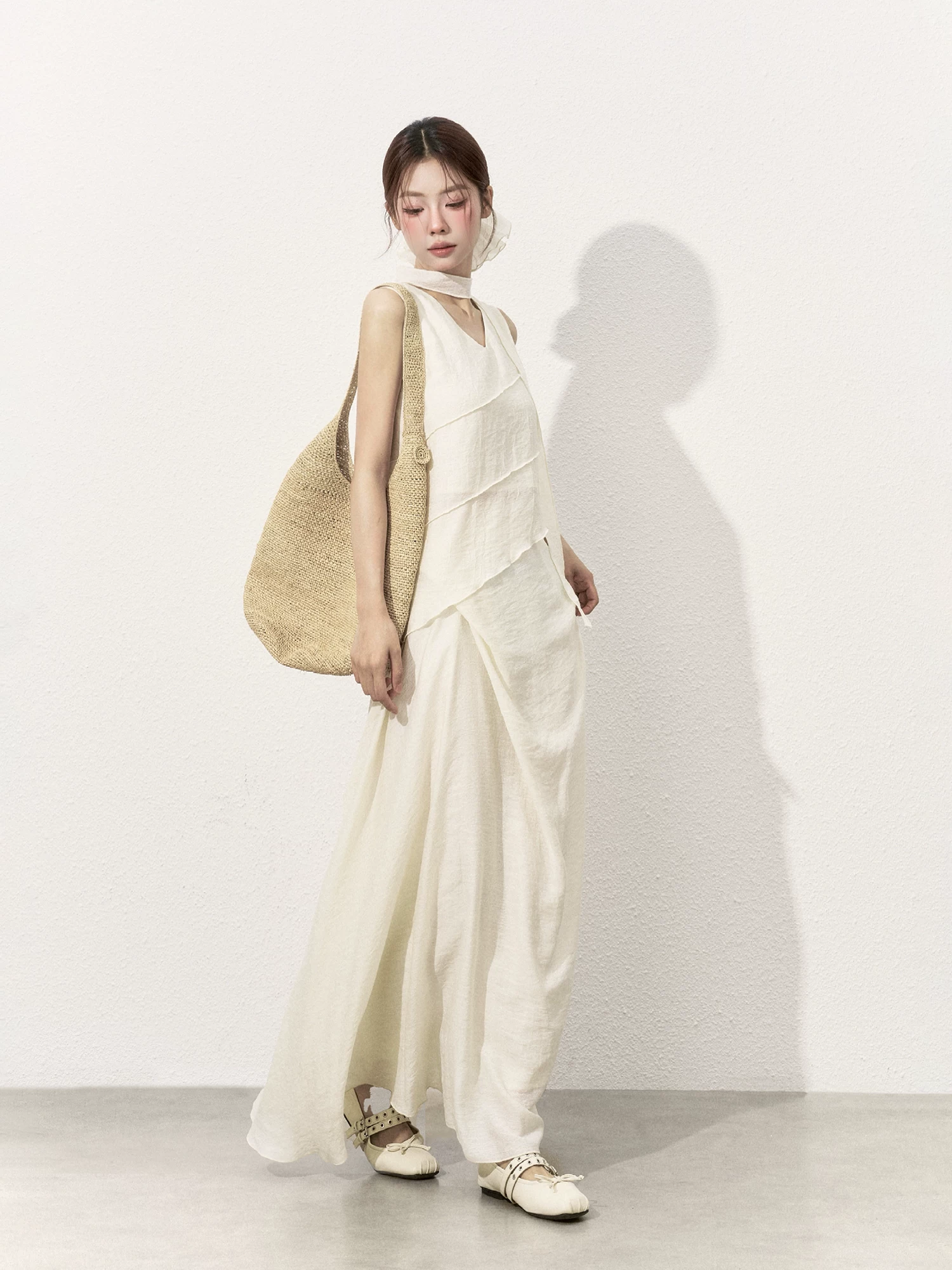 Wildberry アシンメトリートップス・ロングスカート セット