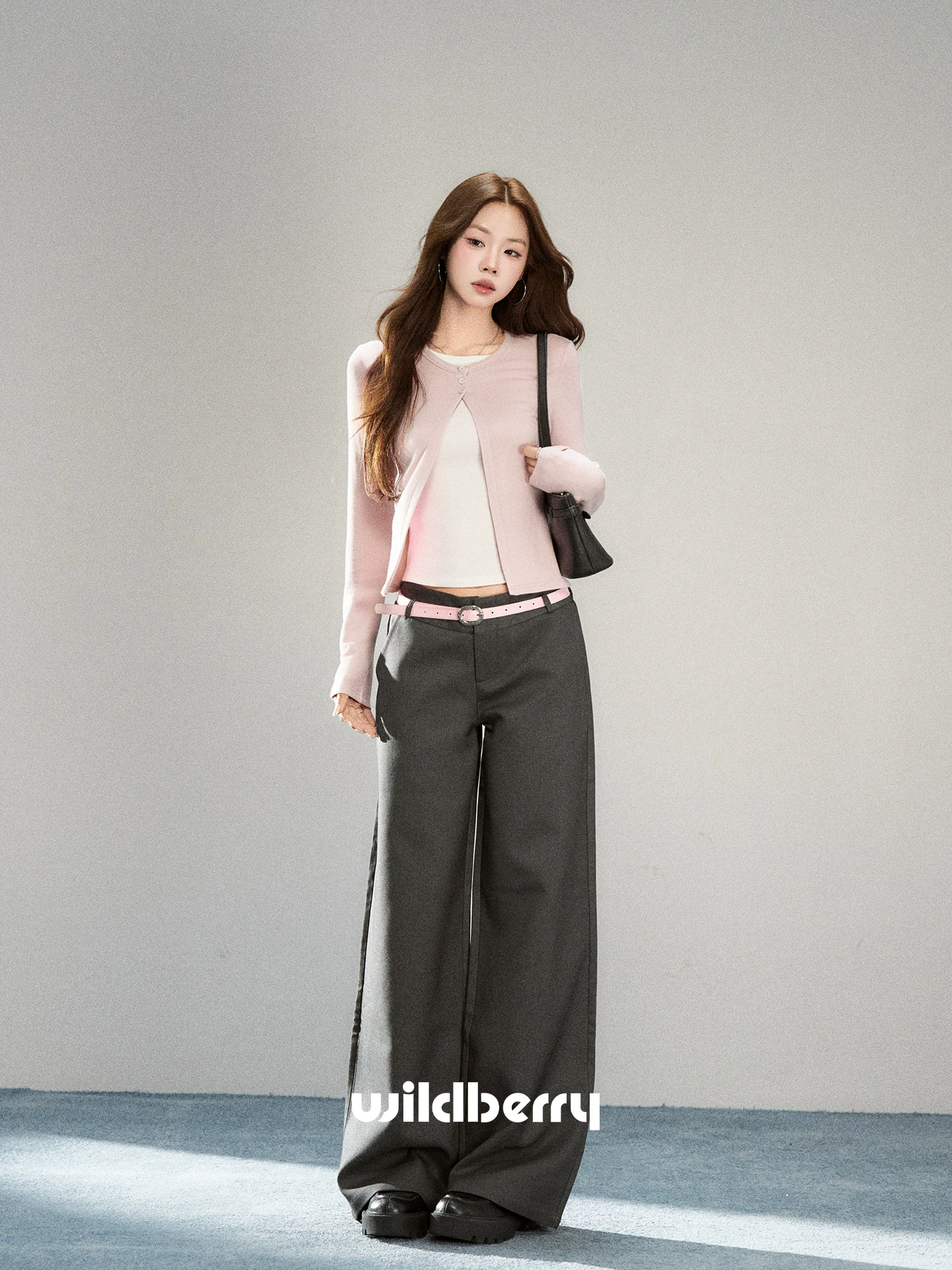 Wildberry ドレープ ワイドパンツ