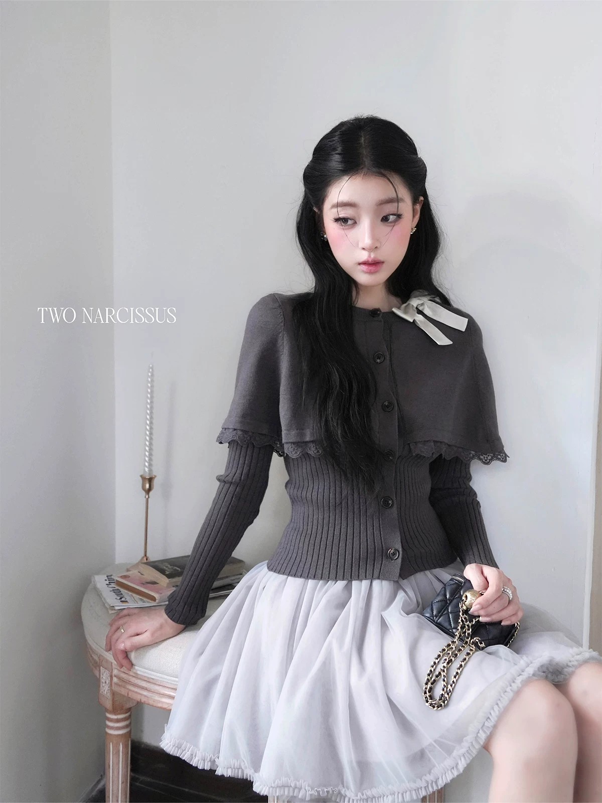 Two Narcissus チュールフリル ミニスカート