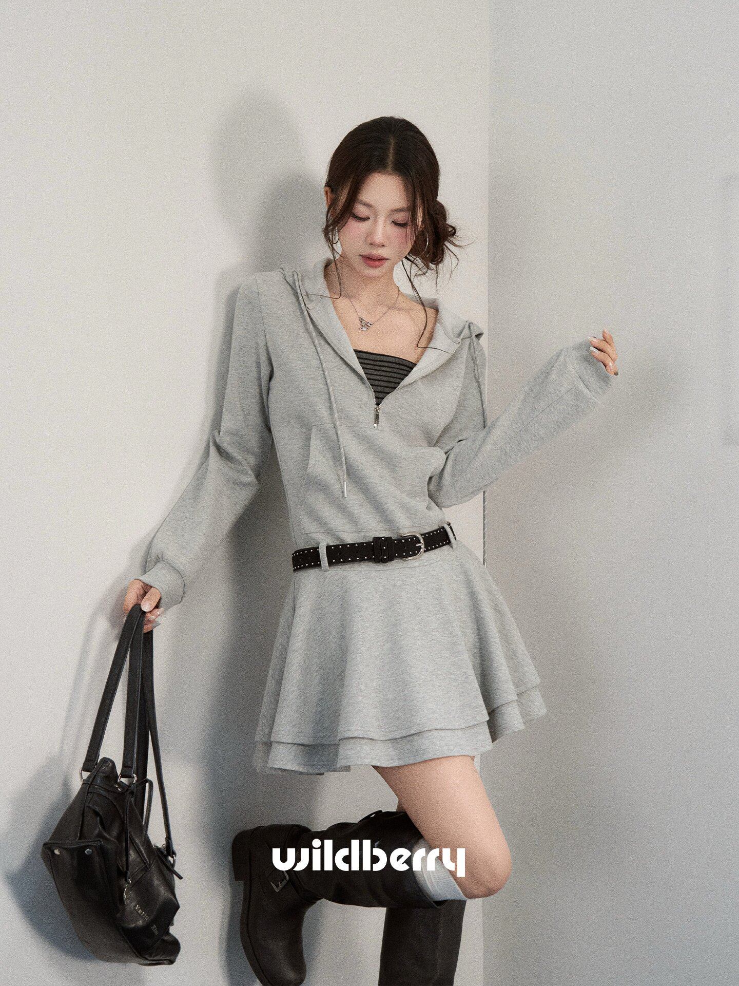 Wildberry ハーフジップワンピース／ボーダーベアトップ（各単品）