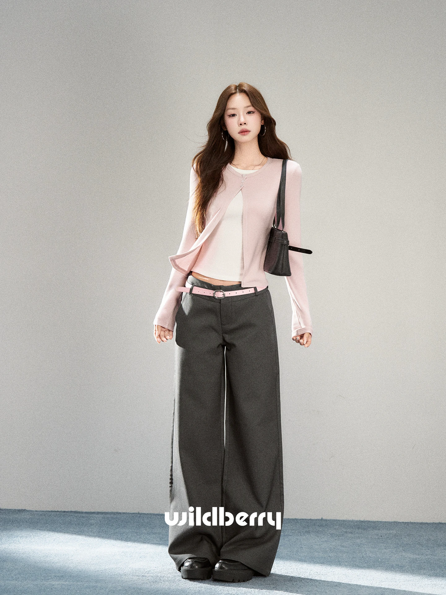 Wildberry ドレープ ワイドパンツ