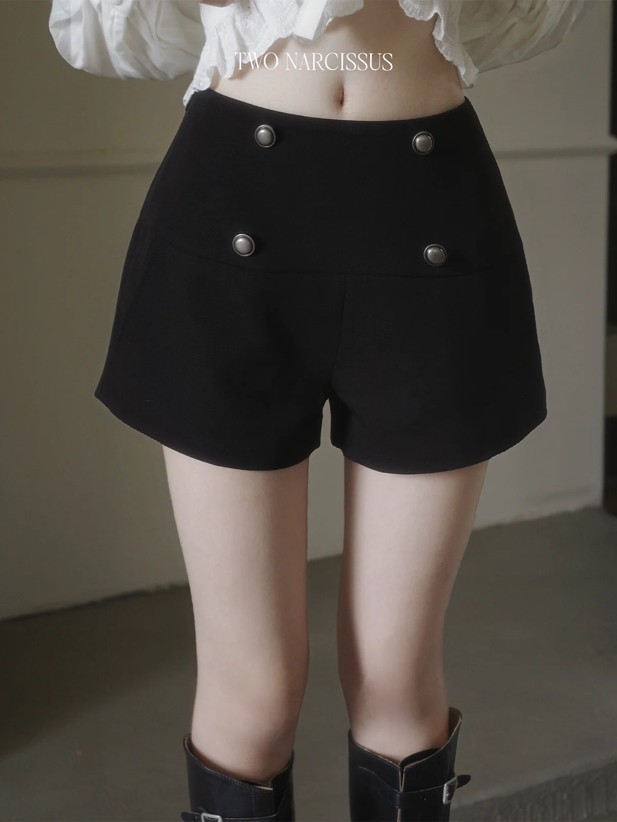 Two Narcissus メタルボタン ロング＆ショートパンツ