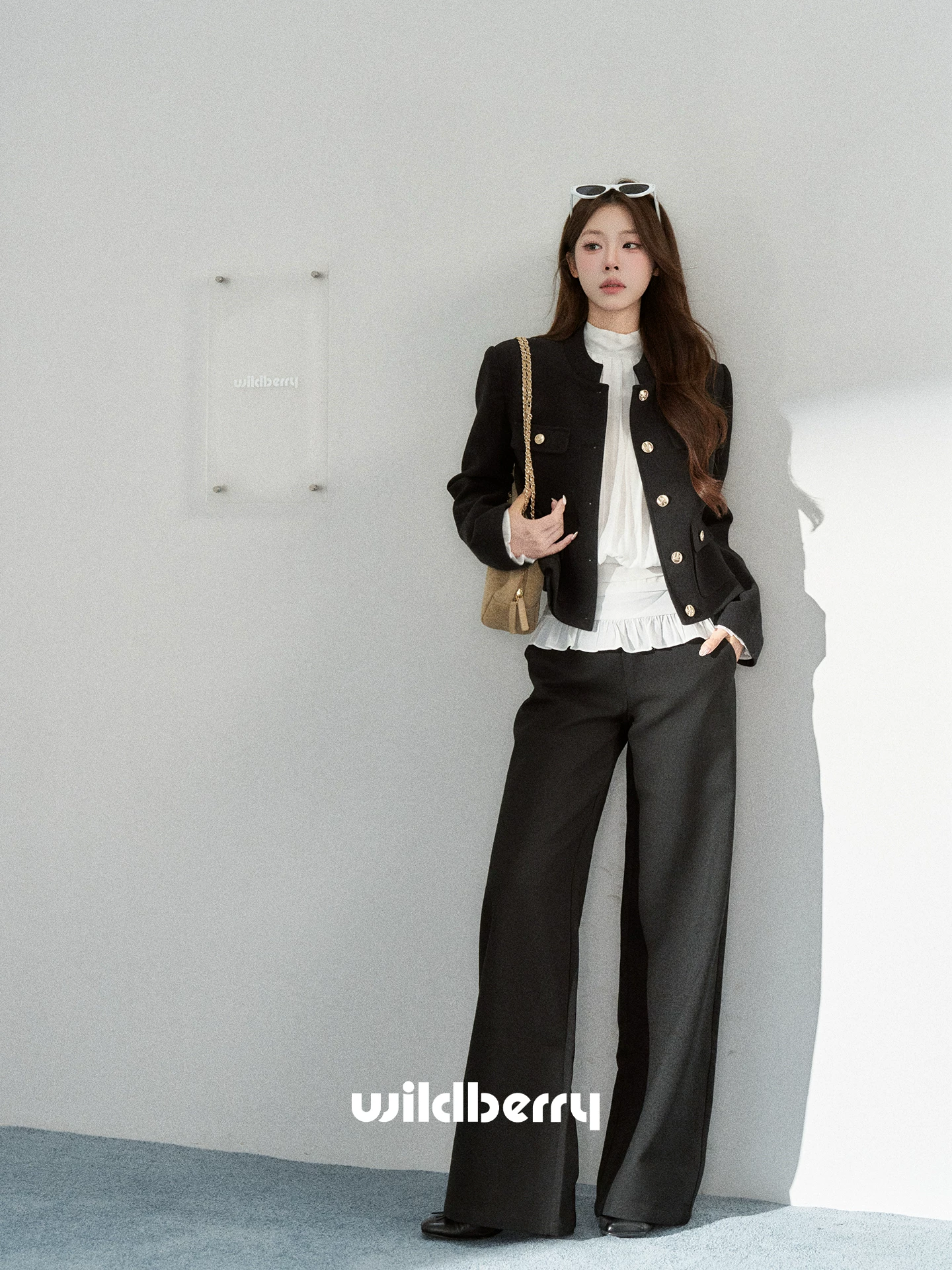 Wildberry スタンドカラー メタルボタンジャケット