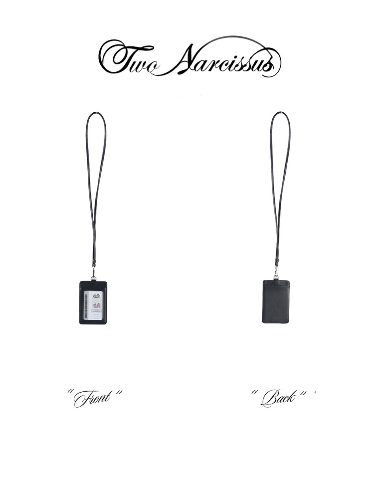 Two Narcissus ブラック カードホルダーチャーム