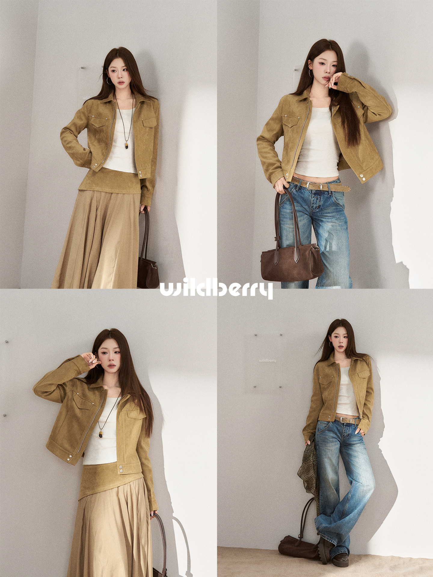 Wildberry スエード調 ショートジャケット