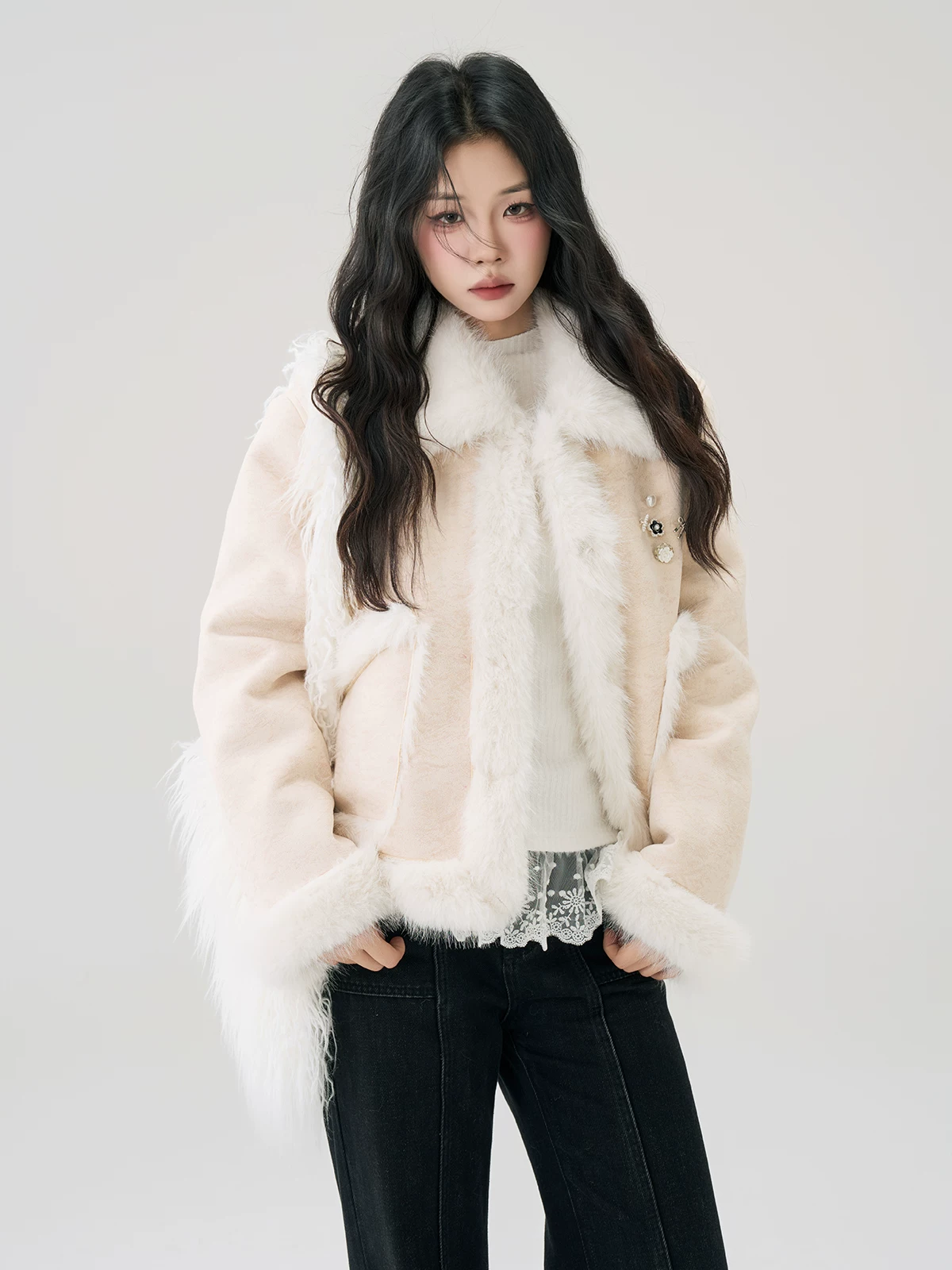 Wildberry ボア一体 厚手ジャケット