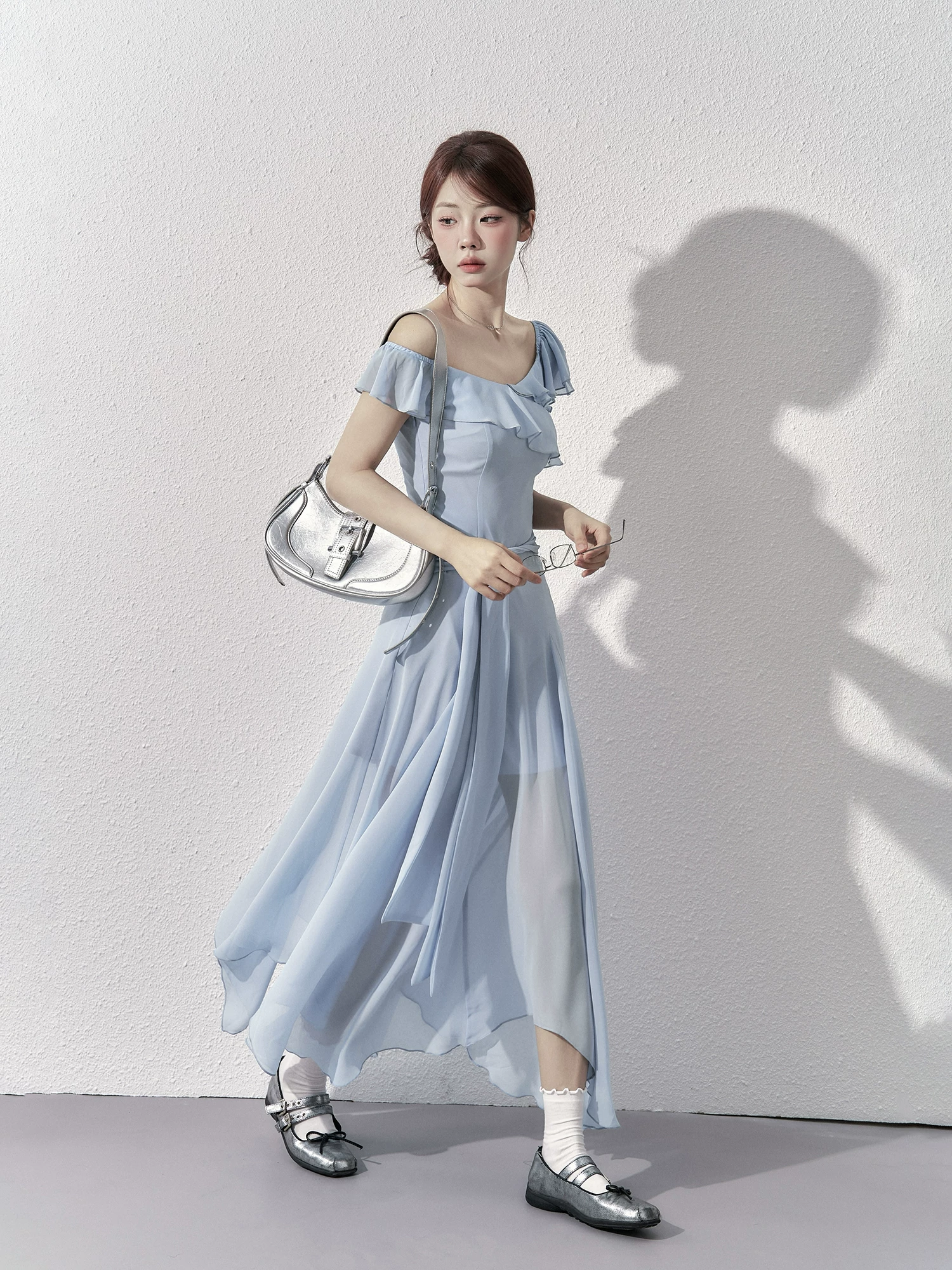 Wildberry オフショルダー ロングワンピース
